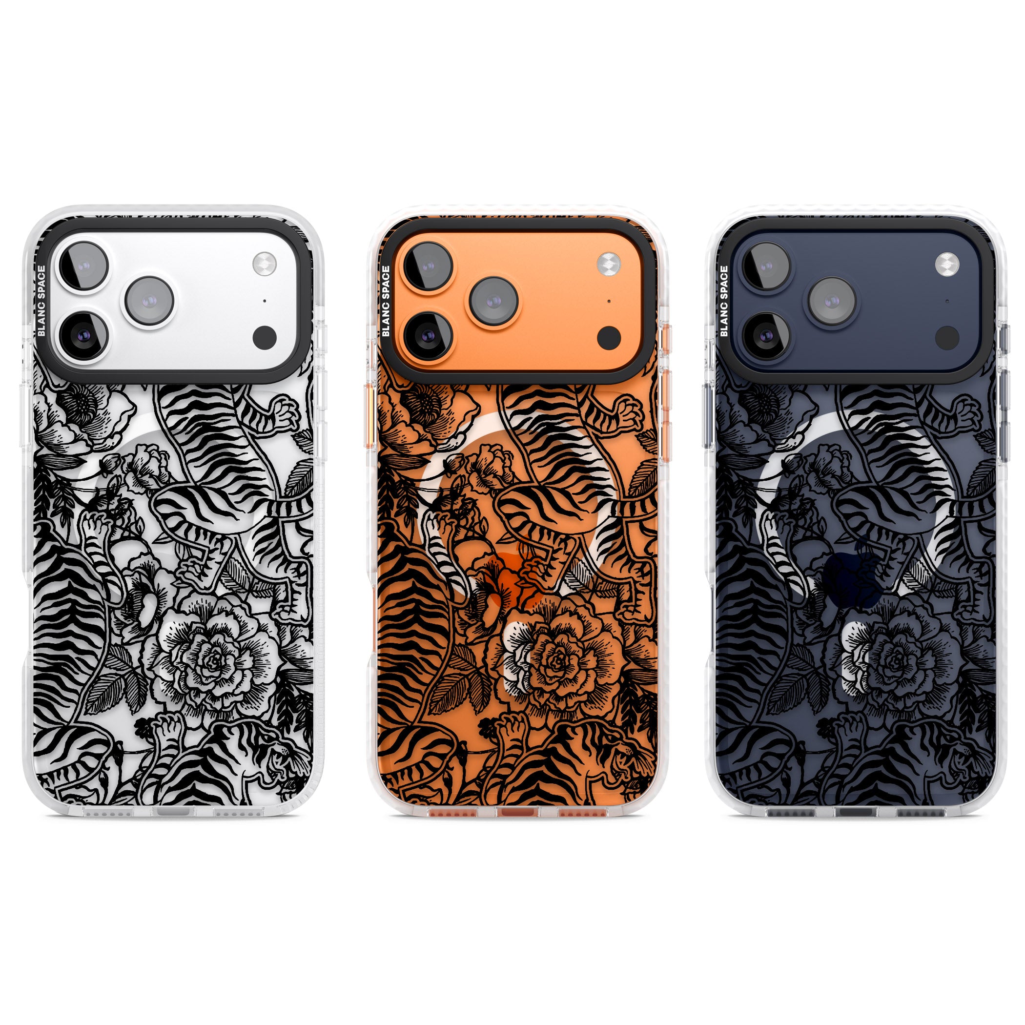 Personalised Chinese Tiger Pattern iPhone 17 Pro Impact Pro Clear Phone Case APT Impact Protection