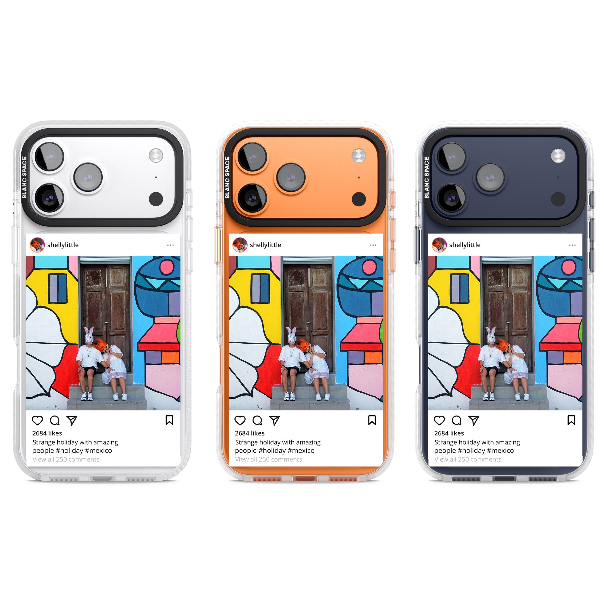 Personalised Instagram iPhone 17 Pro Impact Pro Clear Phone Case APT Impact Protection