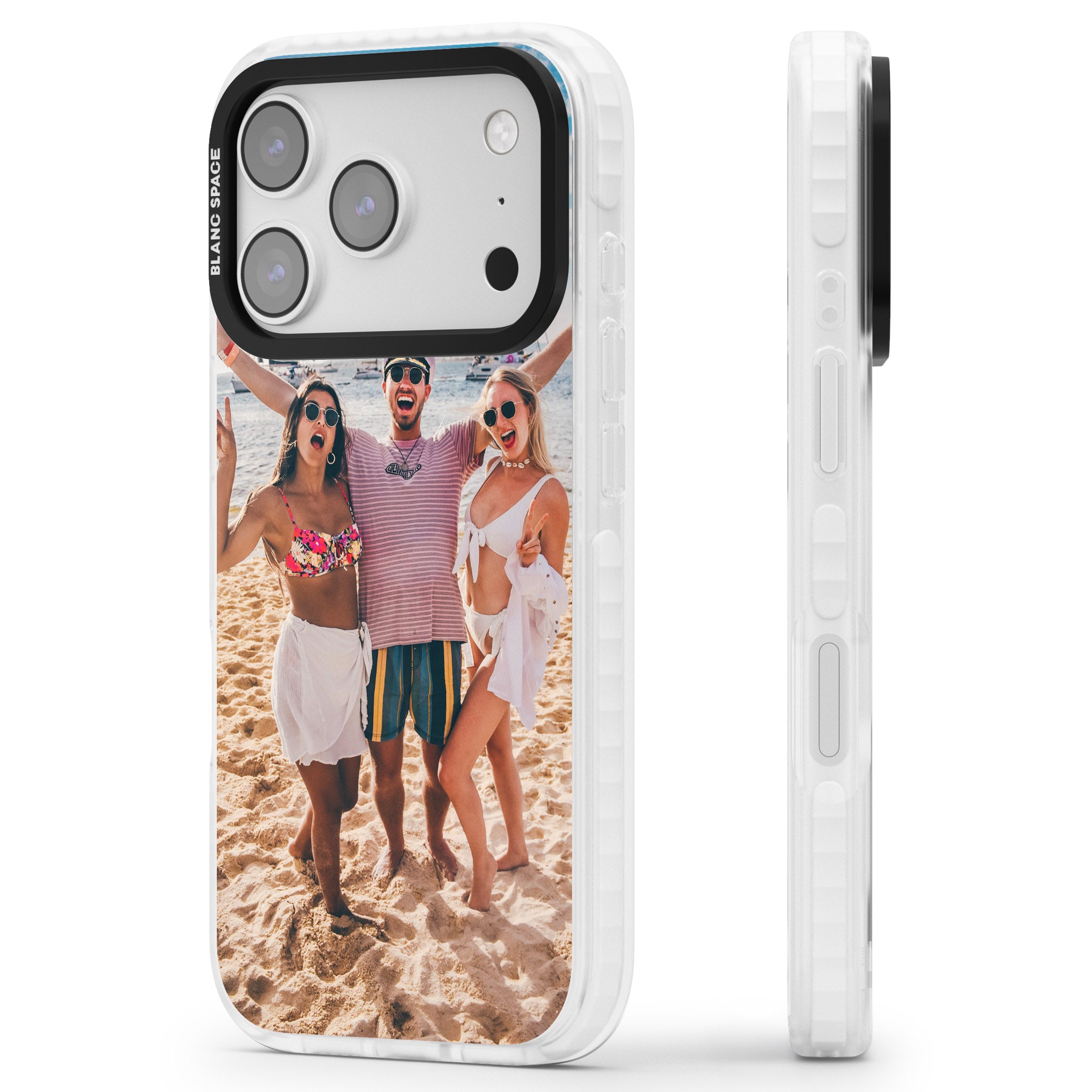 Personalised Photo iPhone 17 Pro Max Impact Pro Clear Phone Case Side Profile