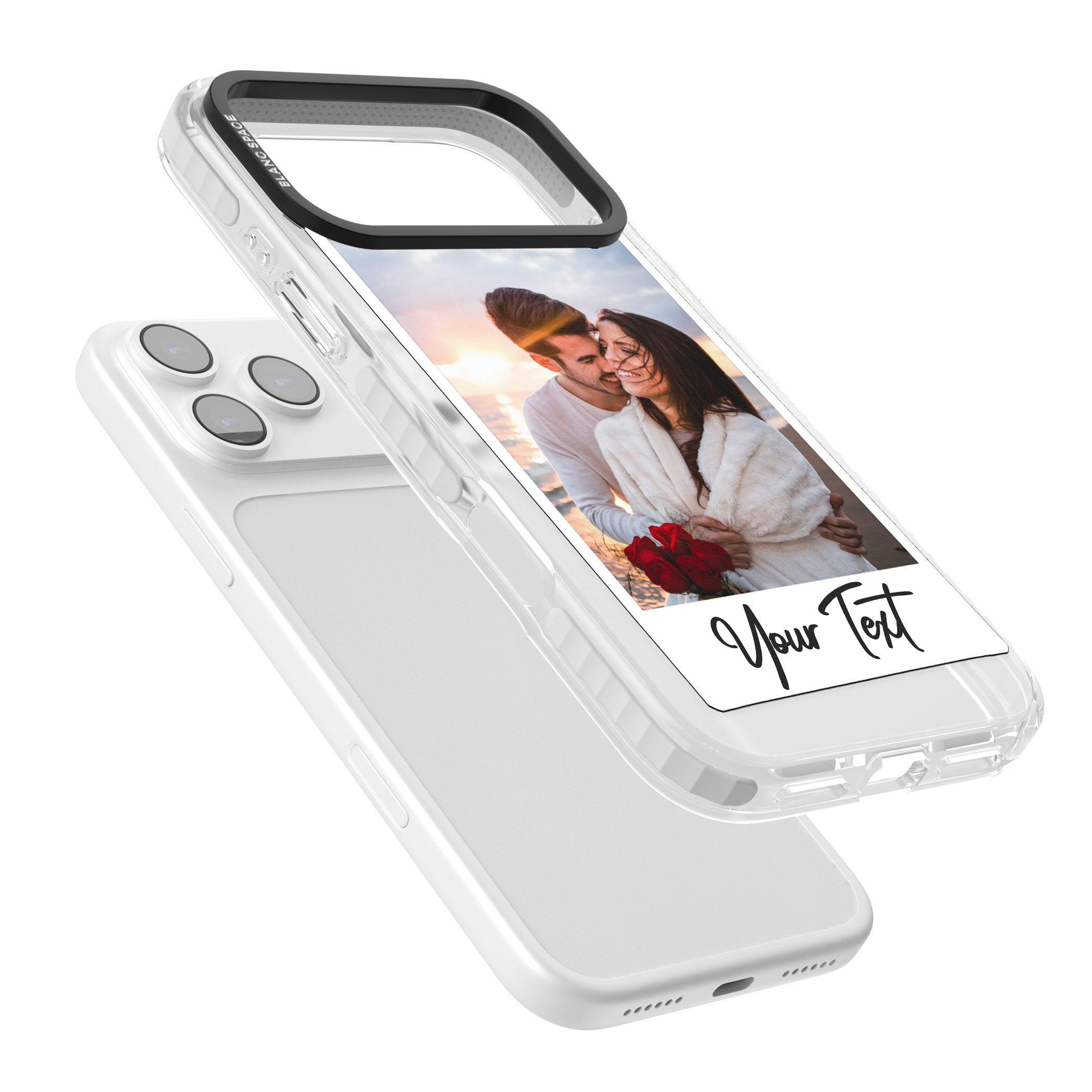 Personalised Instant Camera Photo iPhone 17 Pro Max Impact Pro Clear Phone Case Colours