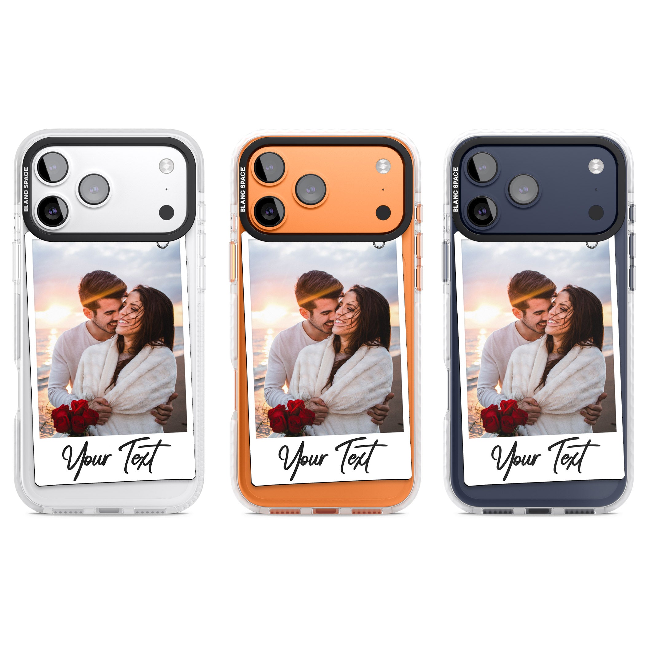Personalised Instant Camera Photo iPhone 17 Pro Impact Pro Clear Phone Case APT Impact Protection