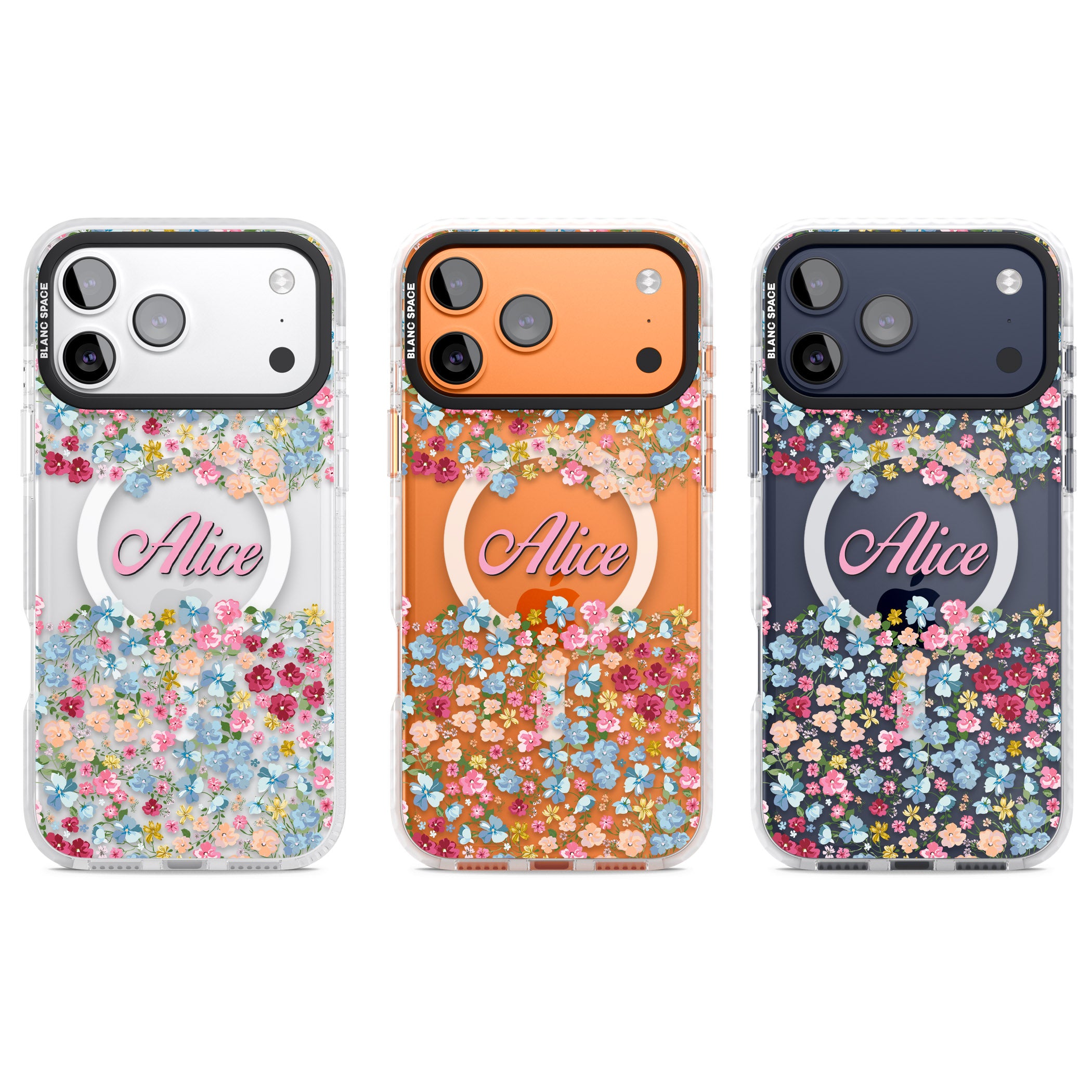 Personalised Venetian Meadow iPhone 17 Pro Impact Pro Clear Phone Case APT Impact Protection