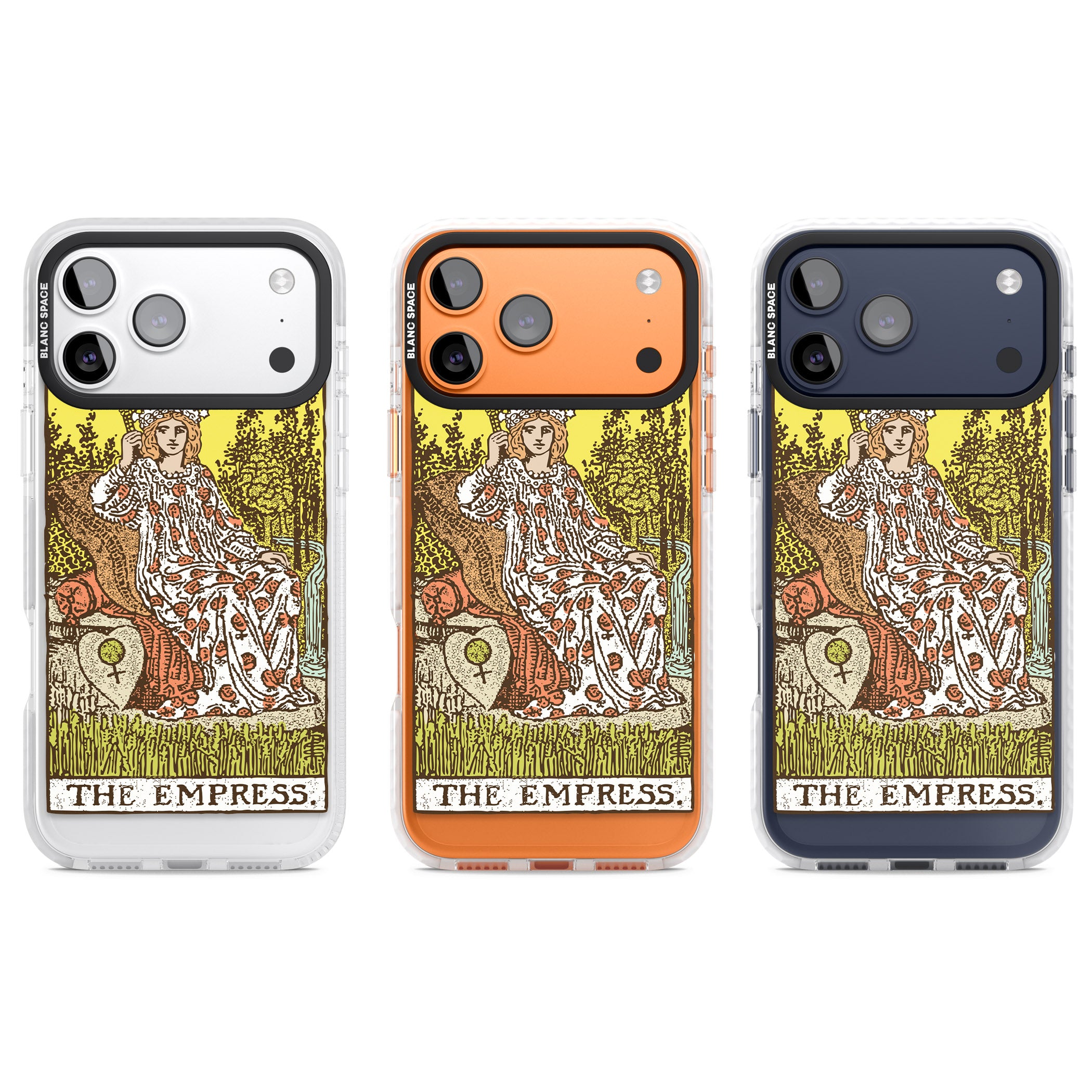 Personalised The Empress Tarot Card (Color) iPhone 17 Pro Impact Pro Clear Phone Case APT Impact Protection
