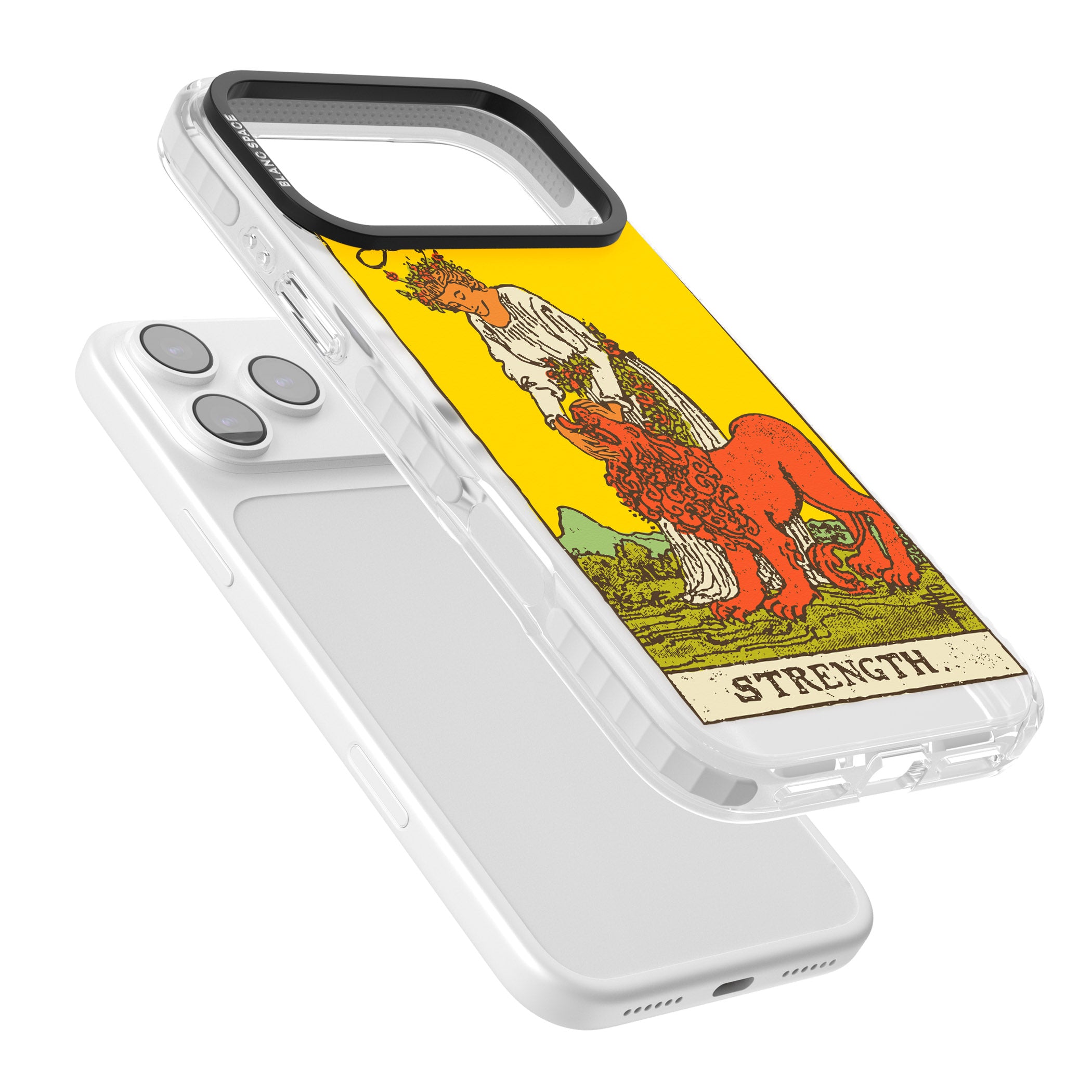 Personalised Strength Tarot Card (Color) iPhone 17 Pro Max Impact Pro Clear Phone Case Colours