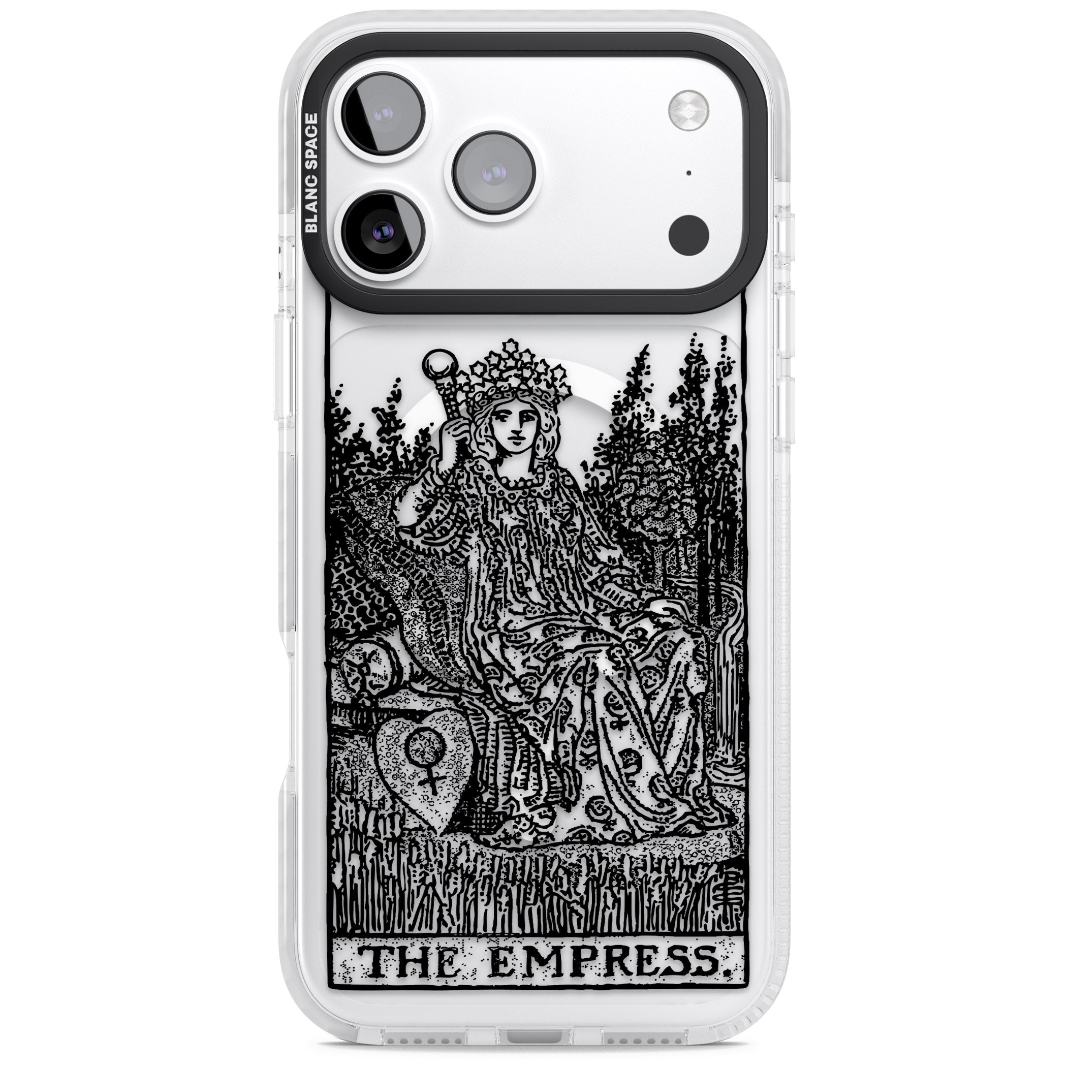 Personalised The Empress Tarot Card (Clear) iPhone 17 Pro Max Impact Pro Clear Phone Case