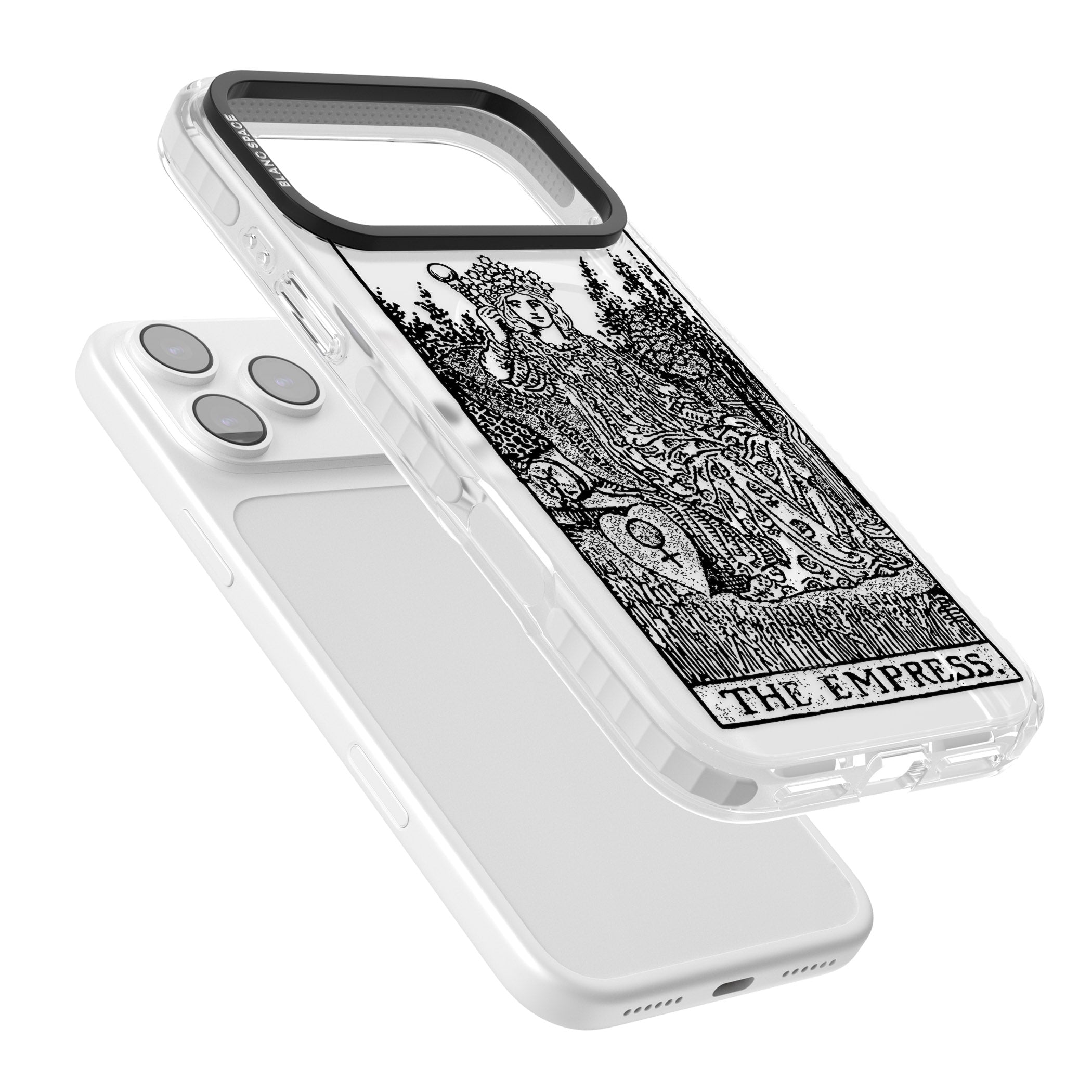 Personalised The Empress Tarot Card (Clear) iPhone 17 Pro Max Impact Pro Clear Phone Case Colours