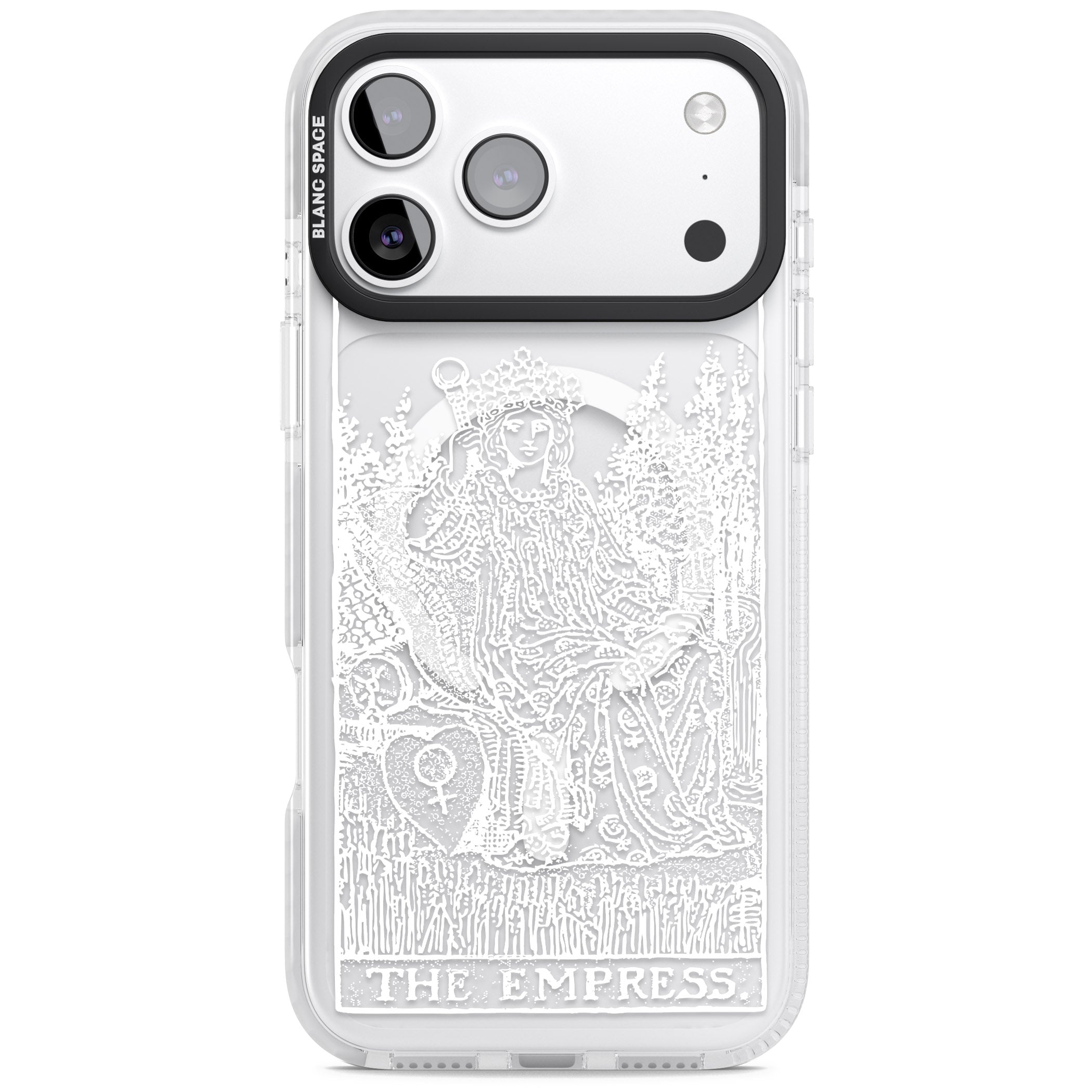 Personalised The Empress Tarot Card (White) iPhone 17 Pro Impact Pro Clear Phone Case