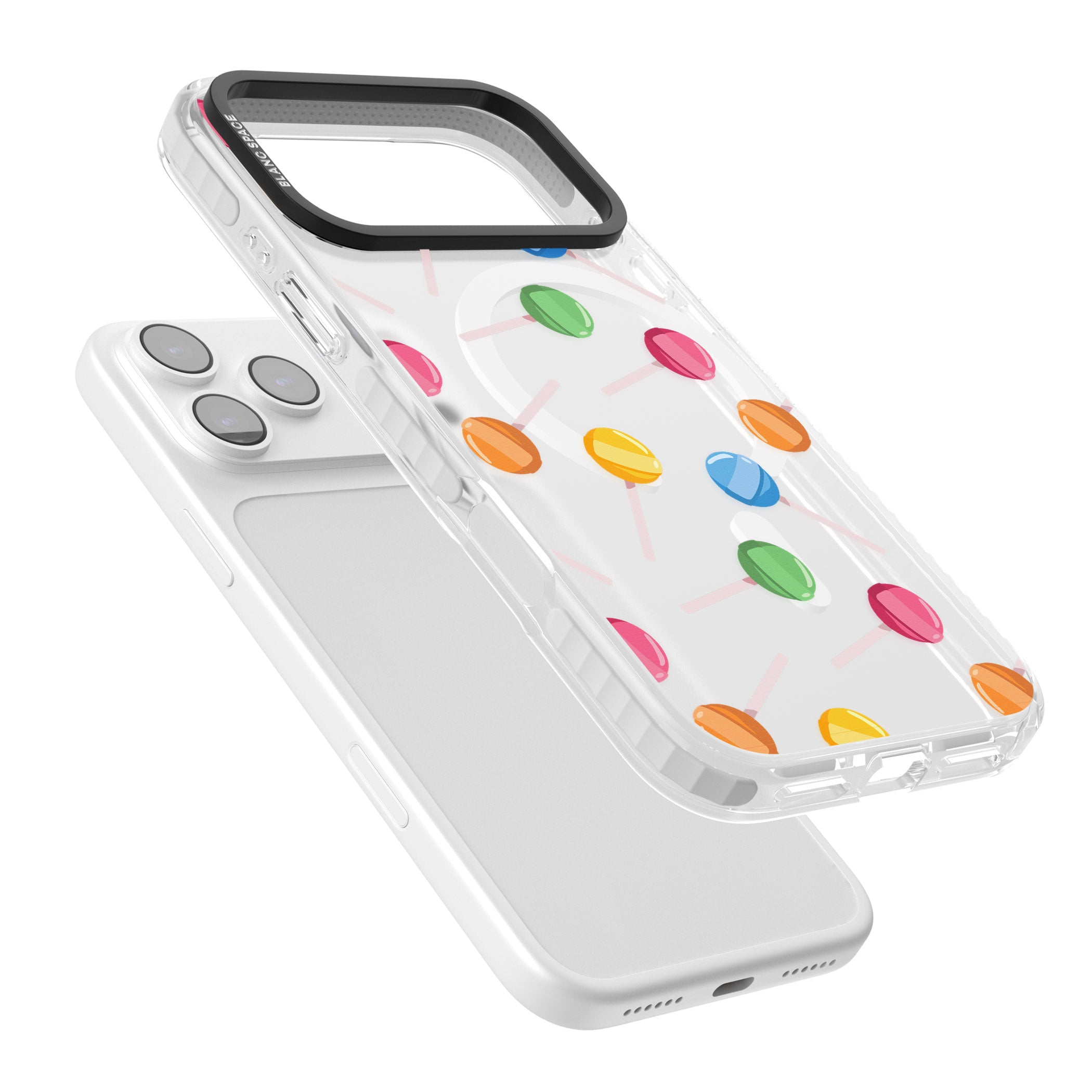 Lollipop Pattern iPhone 17 Pro Impact Pro Clear Phone Case Colours