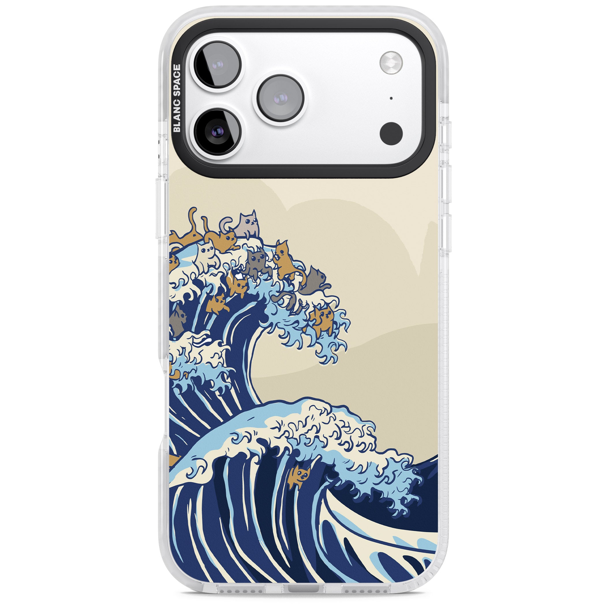 The Great Cat Wave iPhone 17 Pro Impact Pro Clear Phone Case
