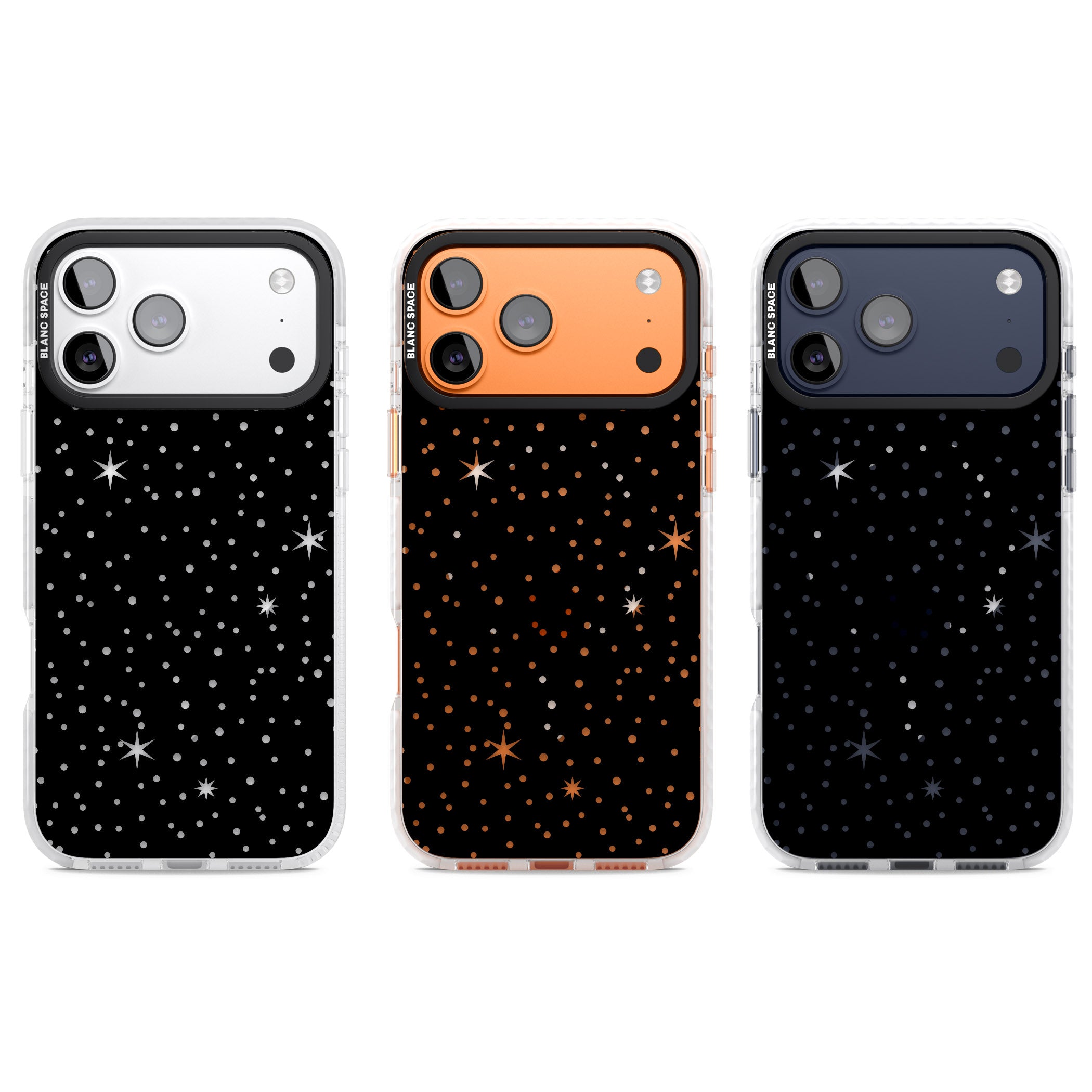 Celestial Cut Out Stars iPhone 17 Pro Impact Pro Clear Phone Case APT Impact Protection