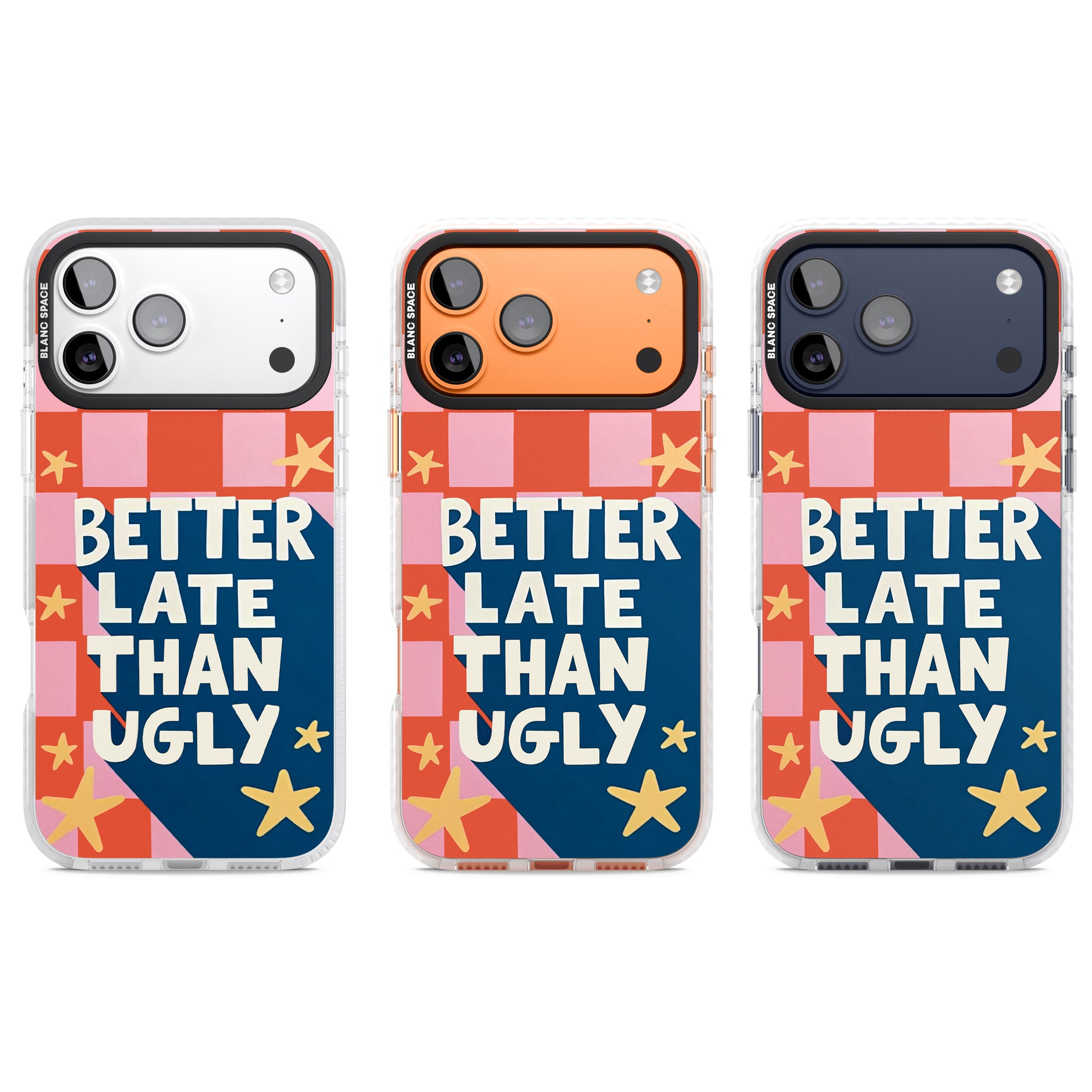Better Late Than Ugly iPhone 17 Pro Impact Pro Clear Phone Case APT Impact Protection