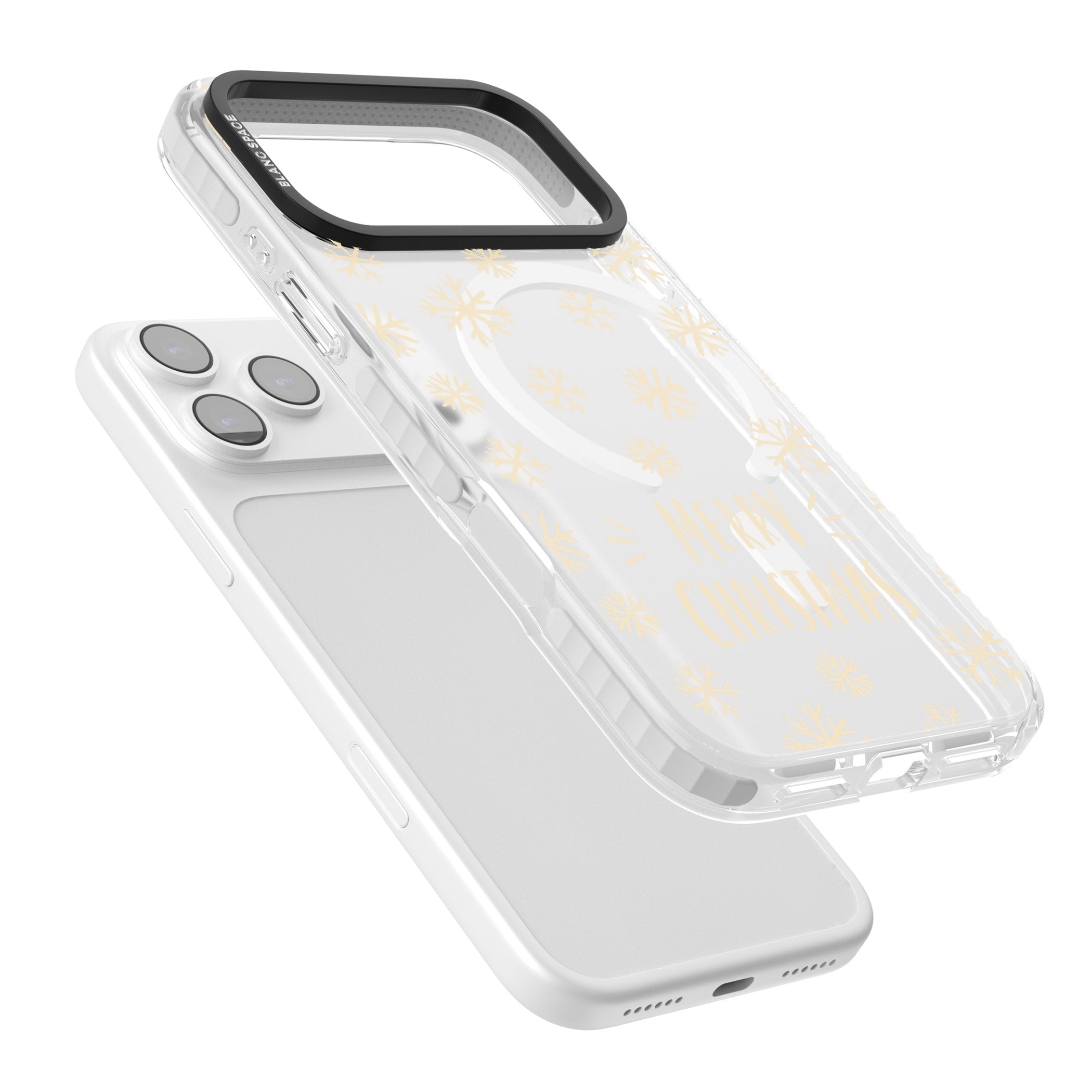 Christmas Snowflake Pattern iPhone 17 Pro Max Impact Pro Clear Phone Case Colours