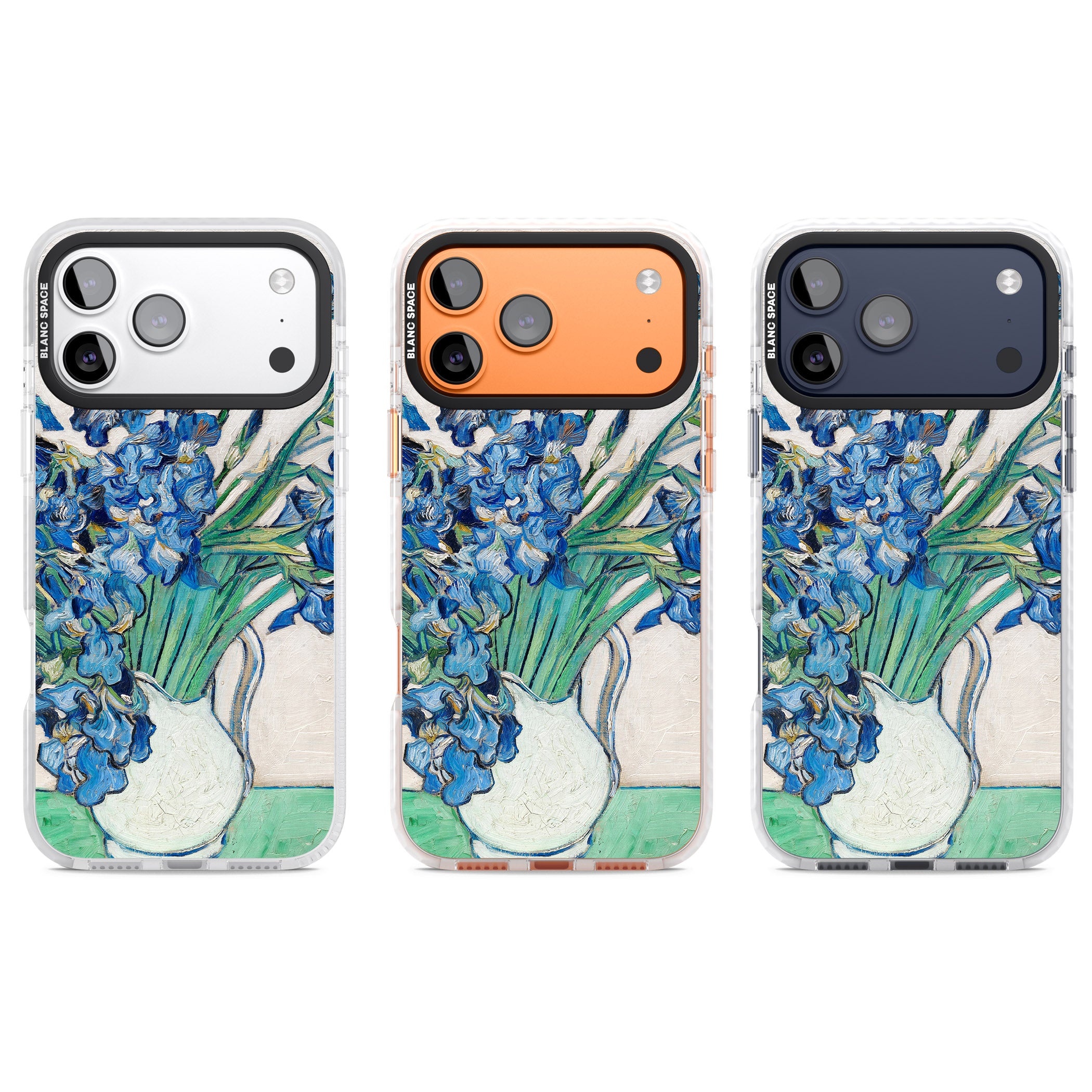 Irises By Vincent Van Gogh iPhone 17 Pro Impact Pro Clear Phone Case APT Impact Protection