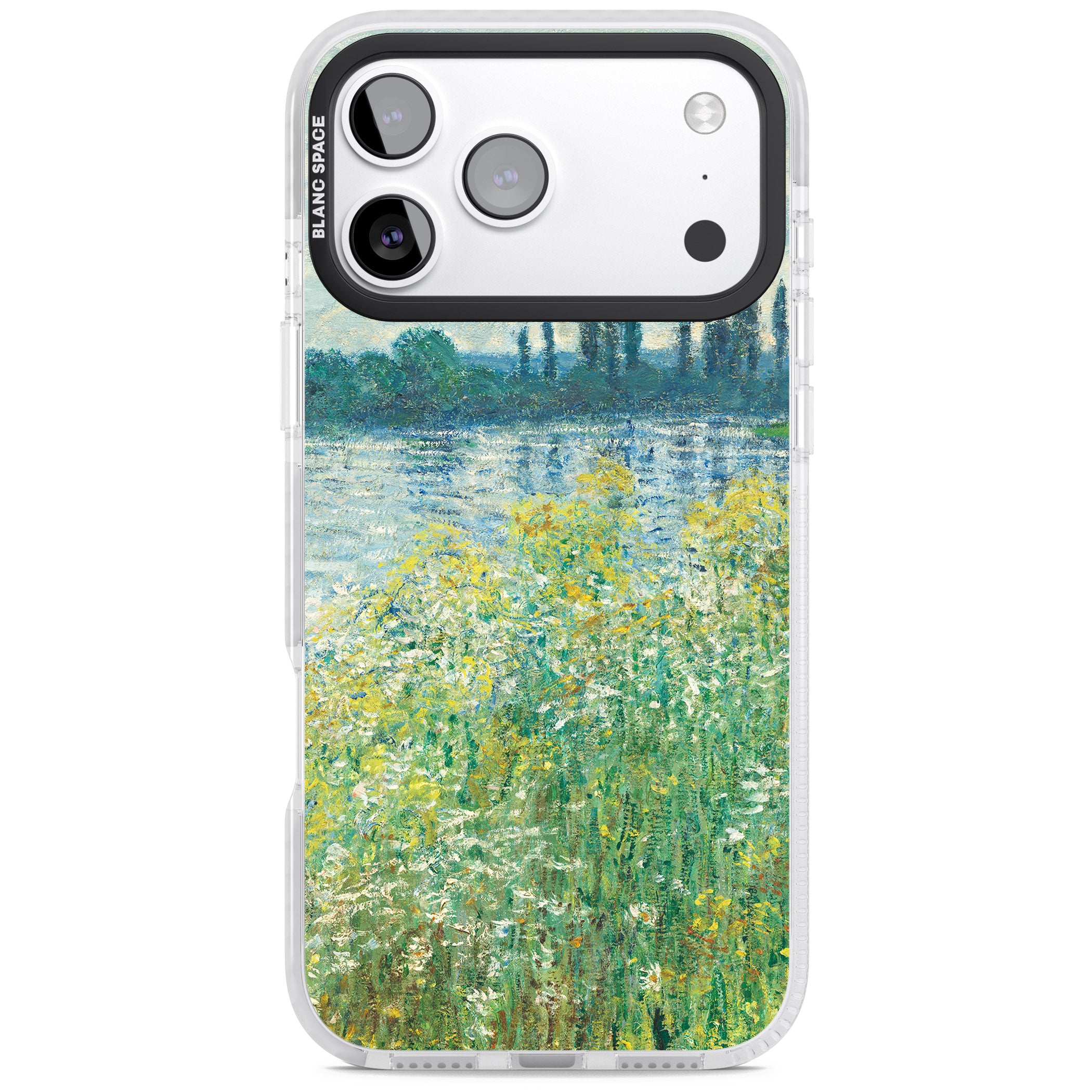 Banks Of The Seine By Claude Monet iPhone 17 Pro Max Impact Pro Clear Phone Case