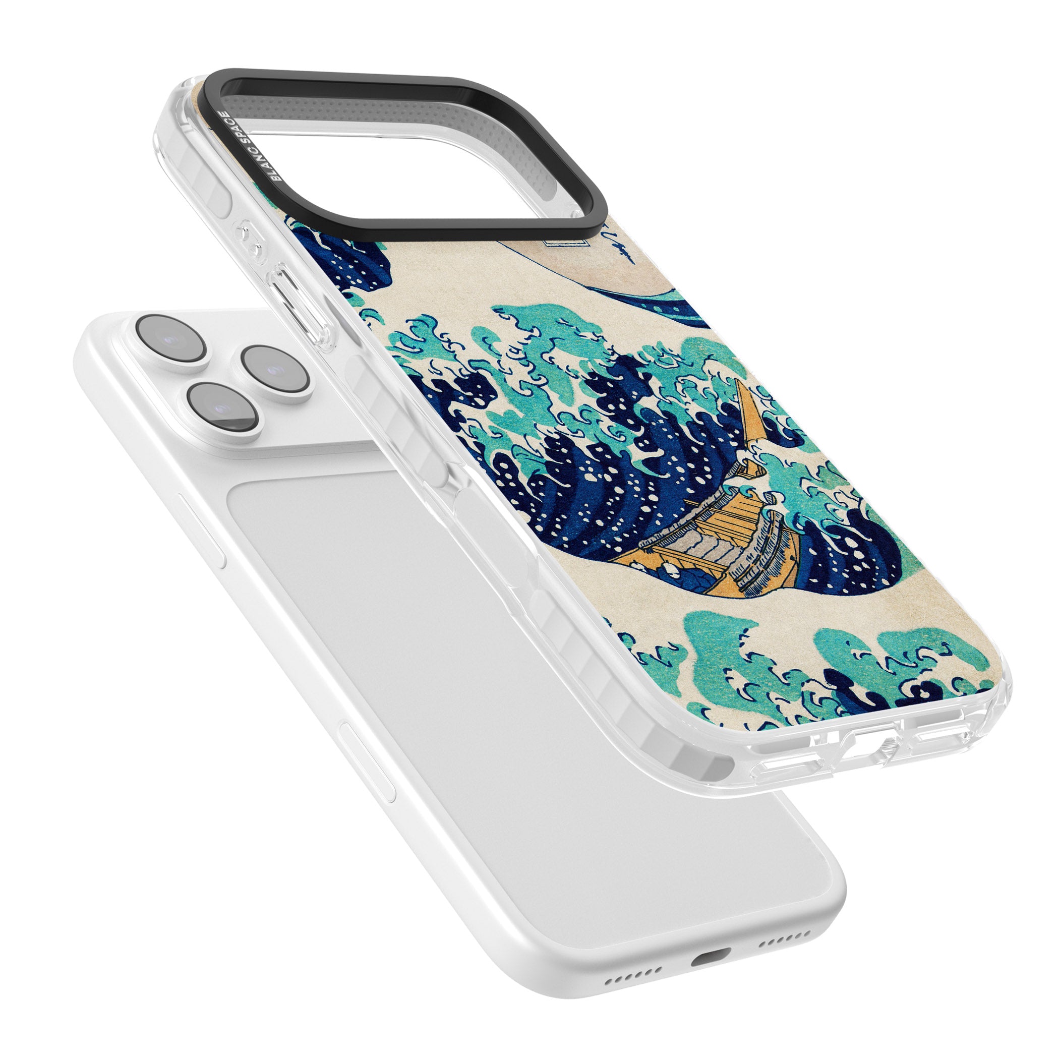 The Great Wave By Katsushika Hokusai iPhone 17 Pro Impact Pro Clear Phone Case Colours