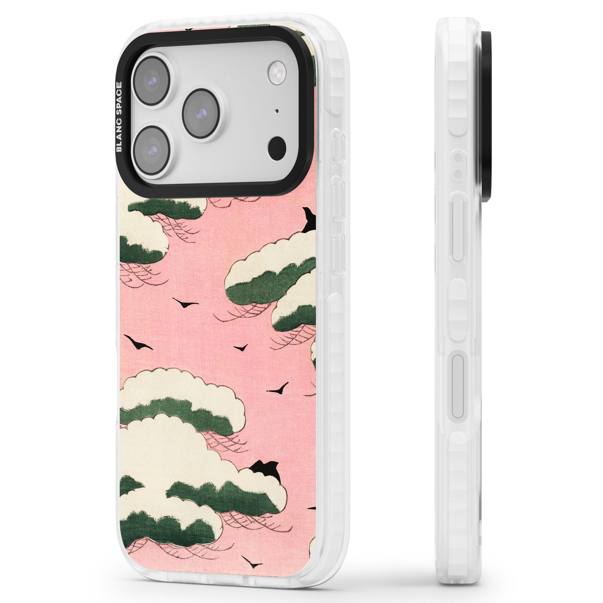Japanese Pink Sky iPhone 17 Pro Max Impact Pro Clear Phone Case Side Profile