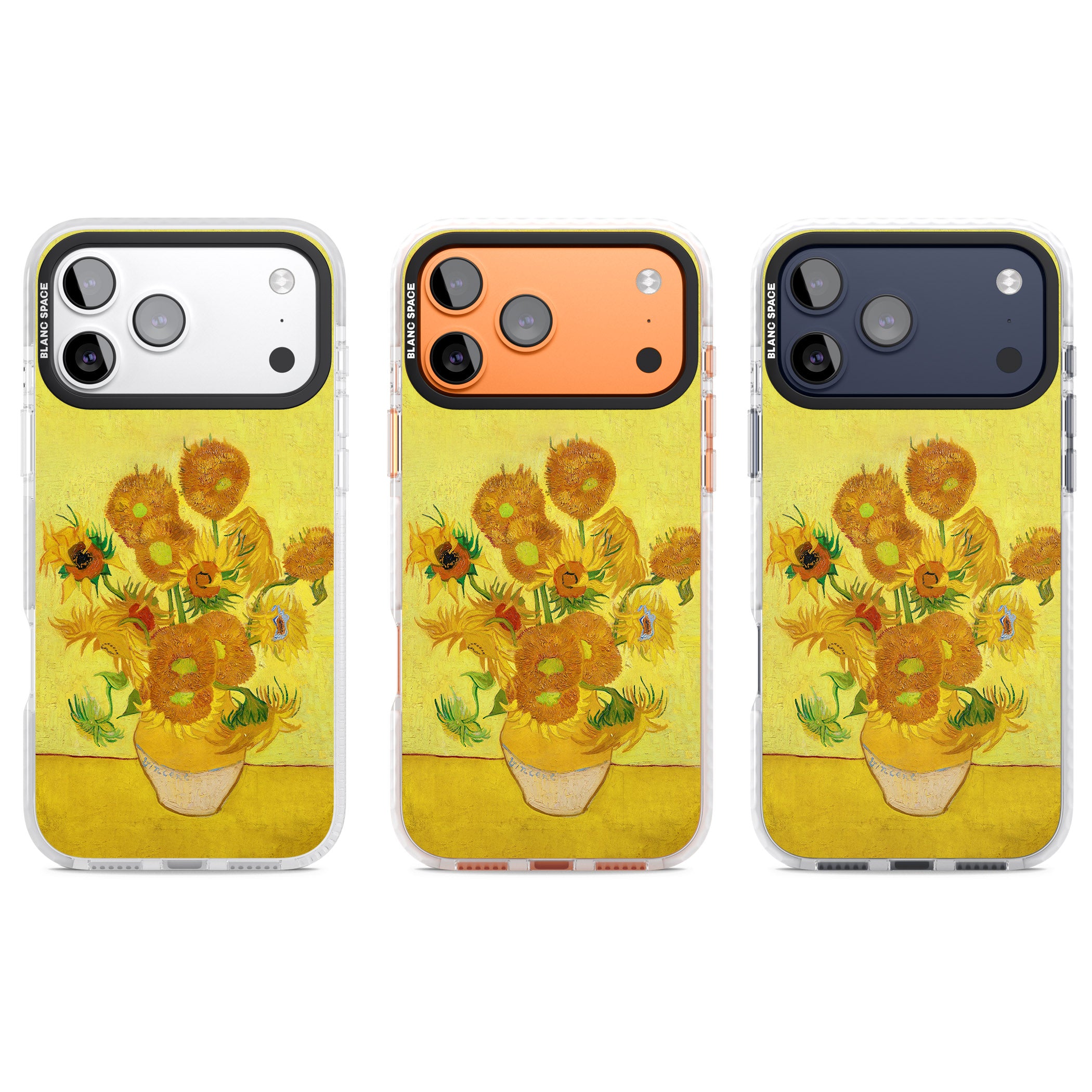 Sunflowers iPhone 17 Pro Impact Pro Clear Phone Case APT Impact Protection