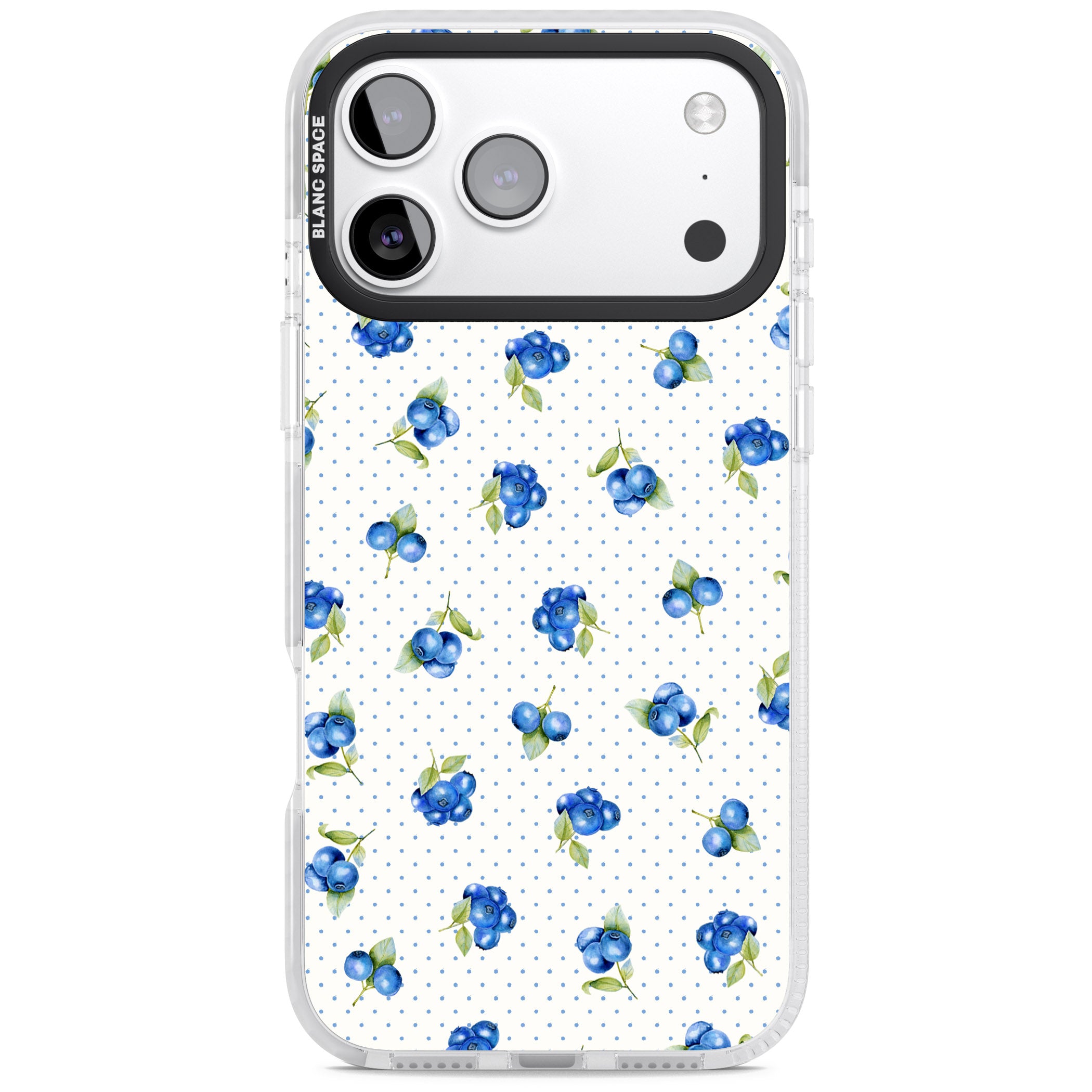 Blueberry Picnic iPhone 17 Pro Impact Pro Clear Phone Case