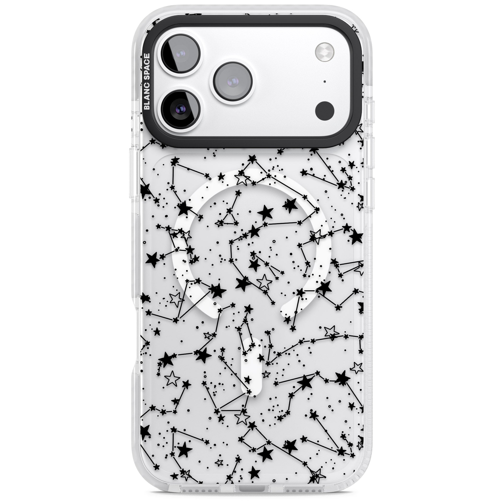 Midnight Constellations iPhone 17 Pro Max Impact Pro Clear Phone Case