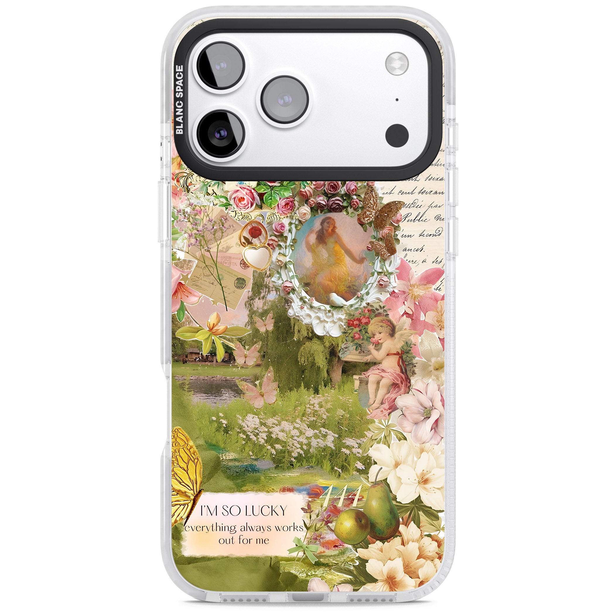 Nature in Pink iPhone 17 Pro Impact Pro Clear Phone Case
