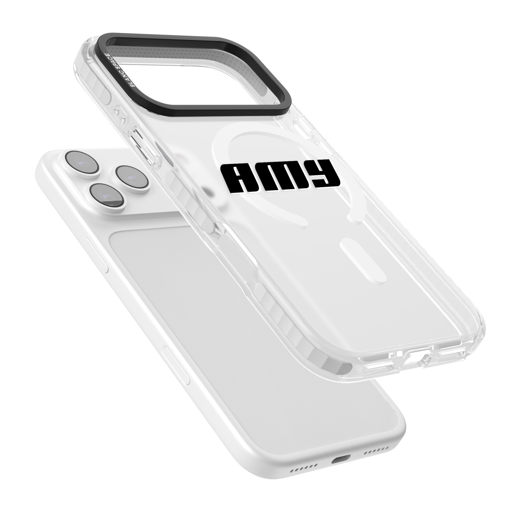 Personalised Bold Name iPhone 17 Pro Max Impact Pro Clear Phone Case Colours