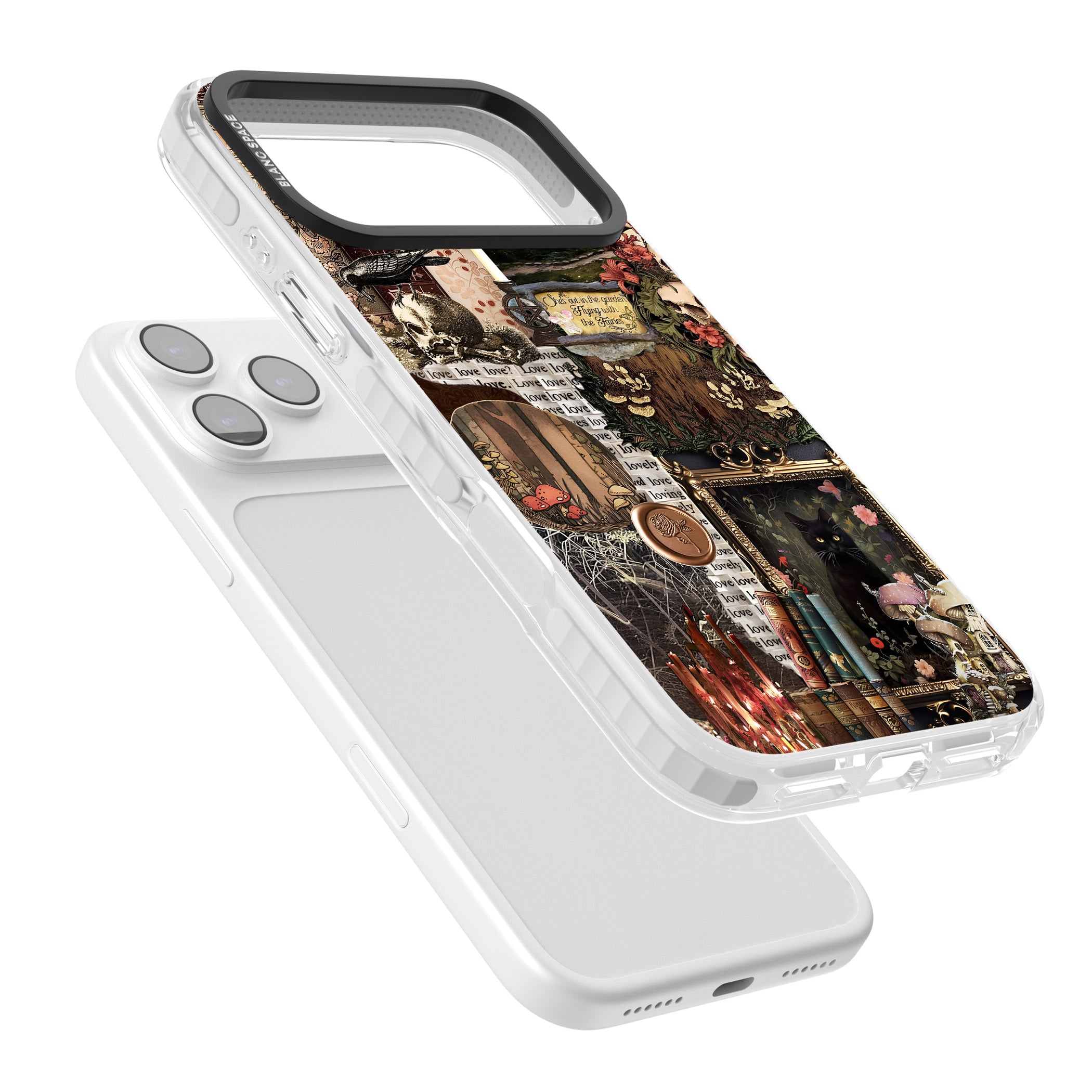 Academia Collage iPhone 17 Pro Impact Pro Clear Phone Case Colours