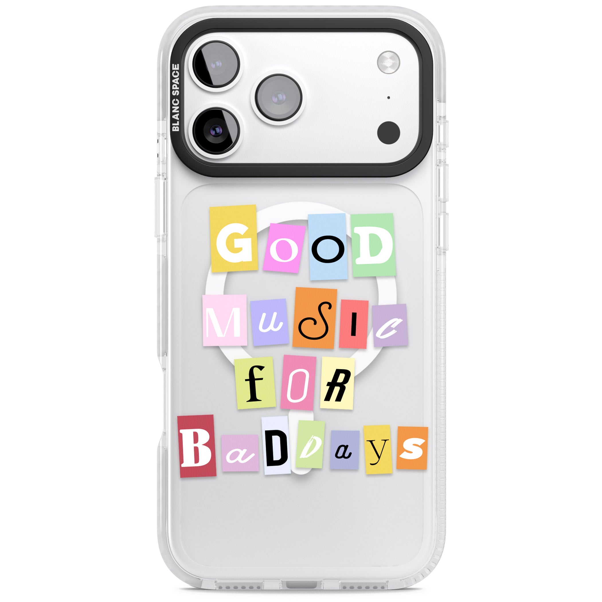 Good Music For Bad Days iPhone 17 Pro Impact Pro Clear Phone Case
