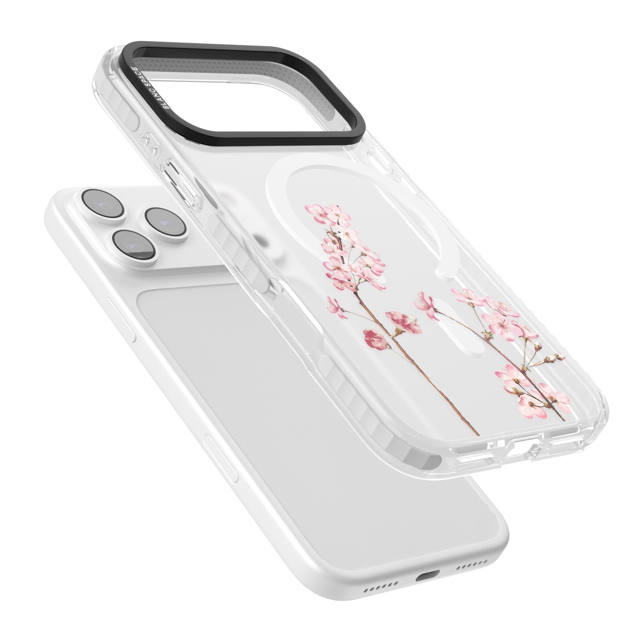 Blossom Flower iPhone 17 Pro Max Impact Pro Clear Phone Case Colours