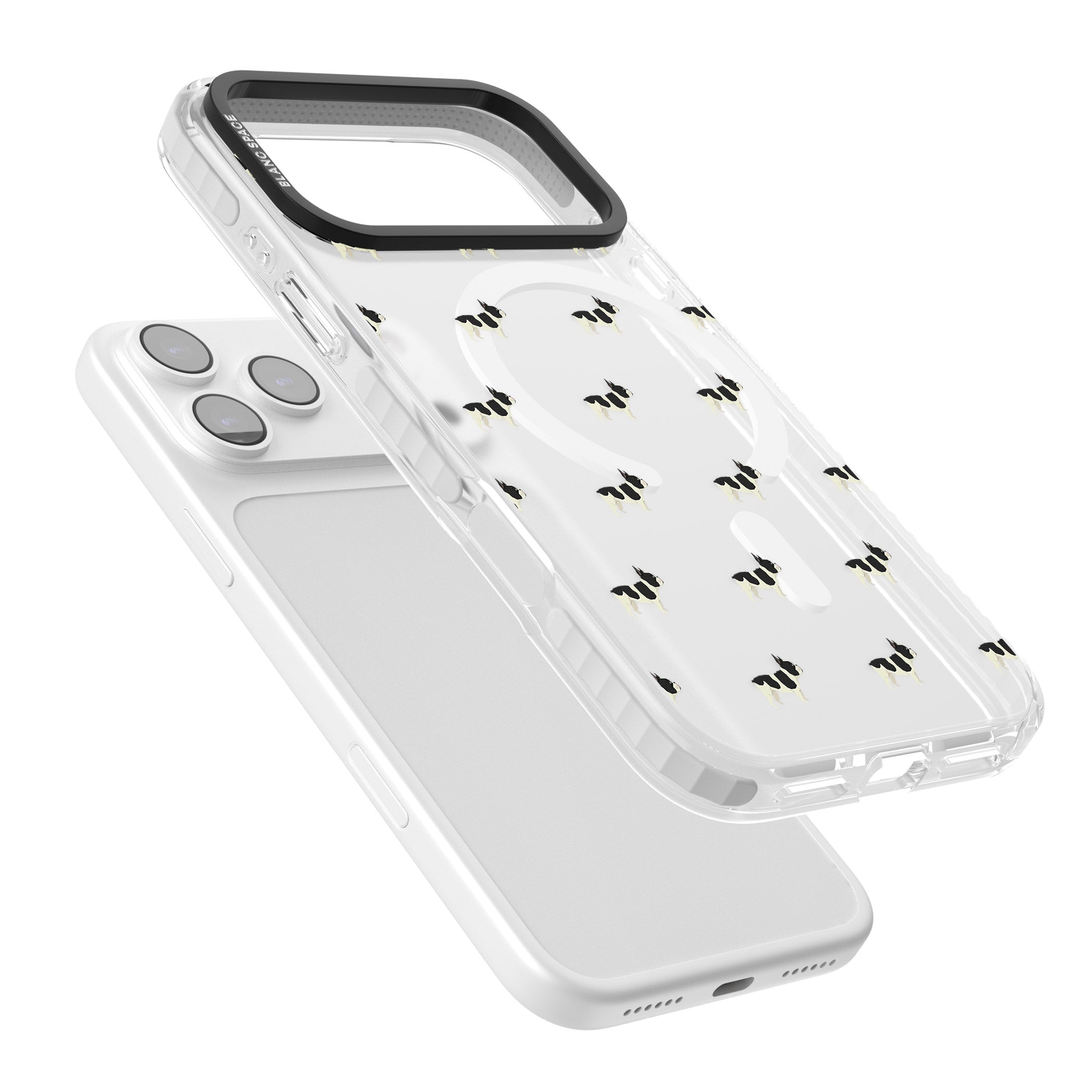 Frenchie Repeat Dog iPhone 17 Pro Max Impact Pro Clear Phone Case Colours