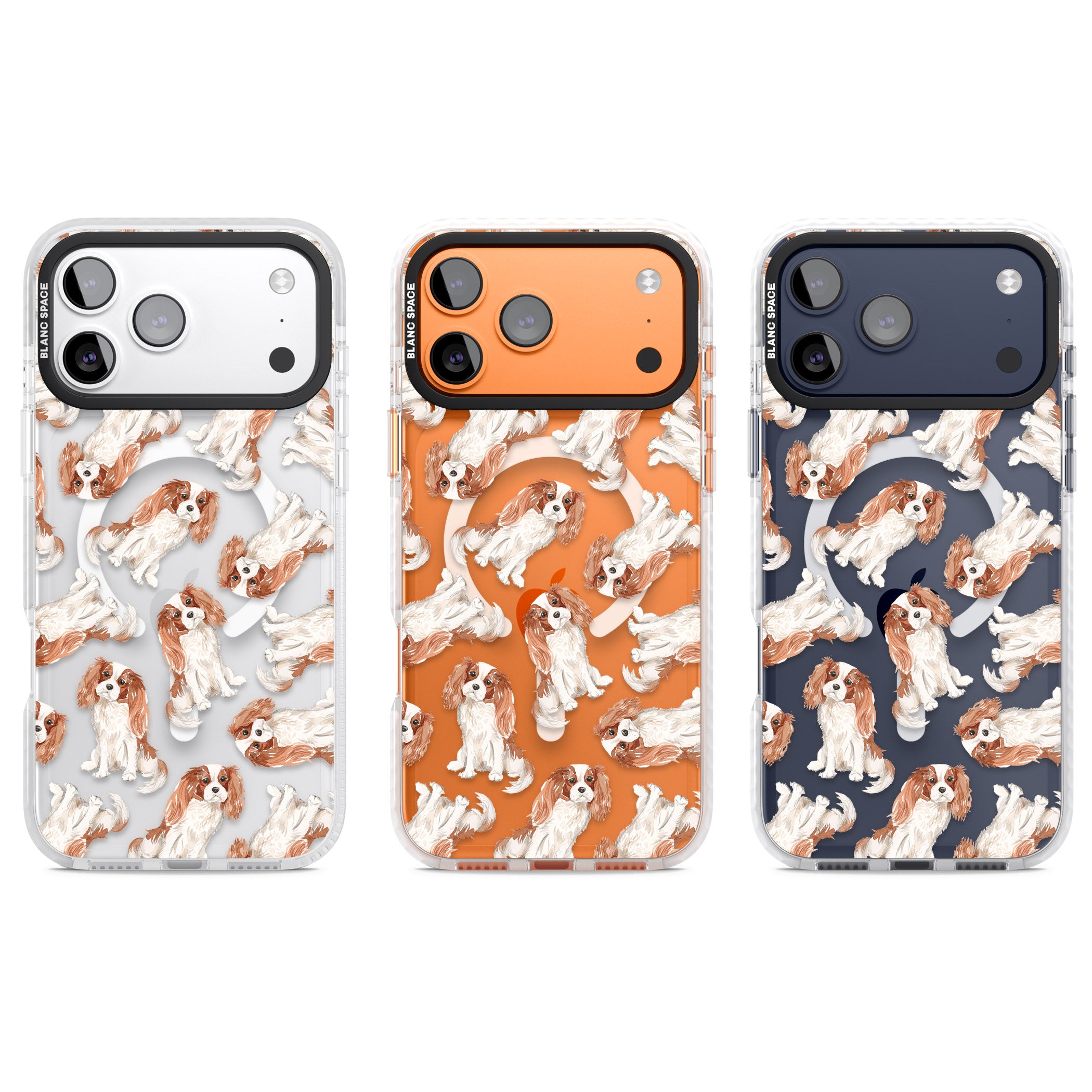 Cavalier King Charles Spaniel iPhone 17 Pro Impact Pro Clear Phone Case APT Impact Protection