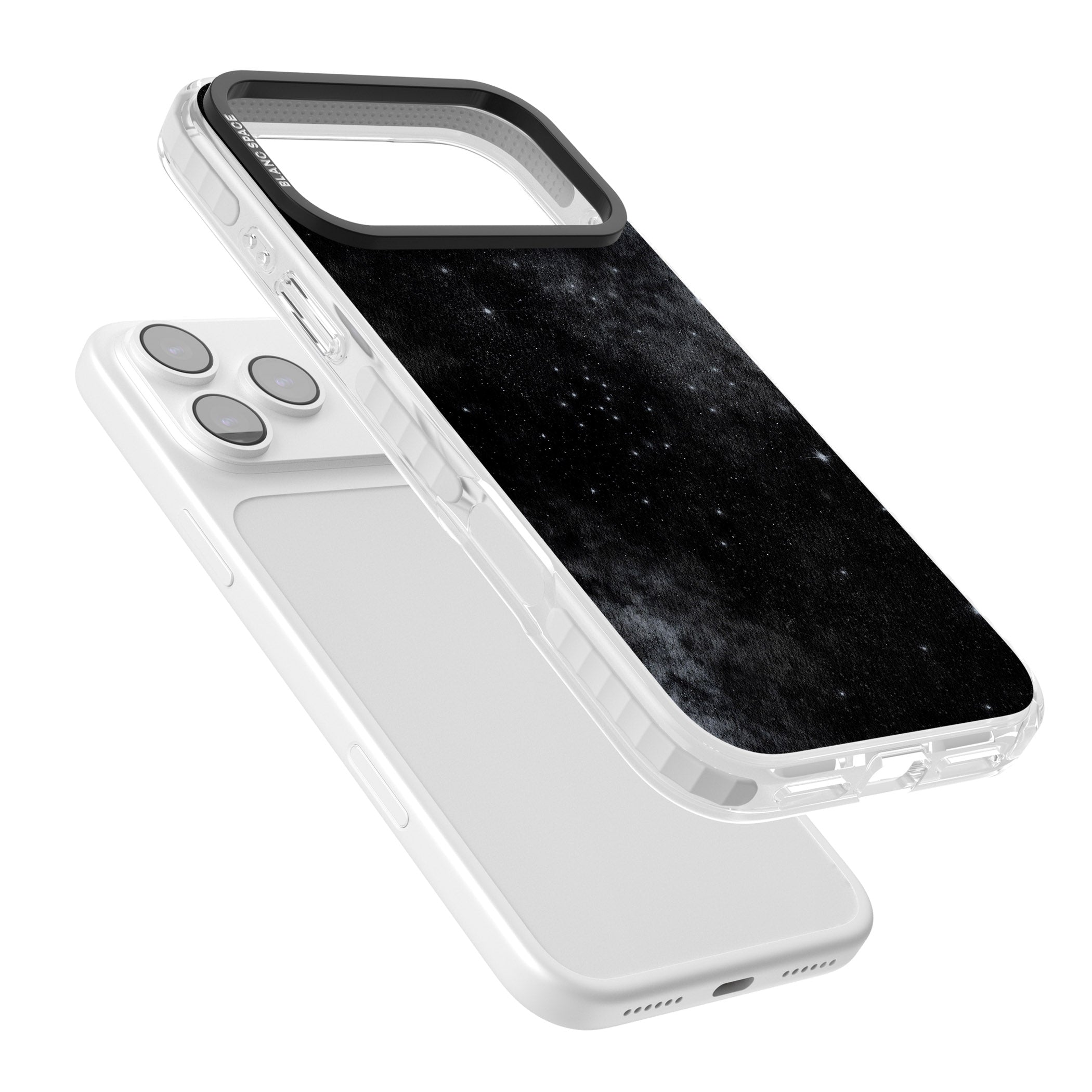 Night Sky Galaxies: Shimmering Stars iPhone 17 Pro Impact Pro Clear Phone Case Colours