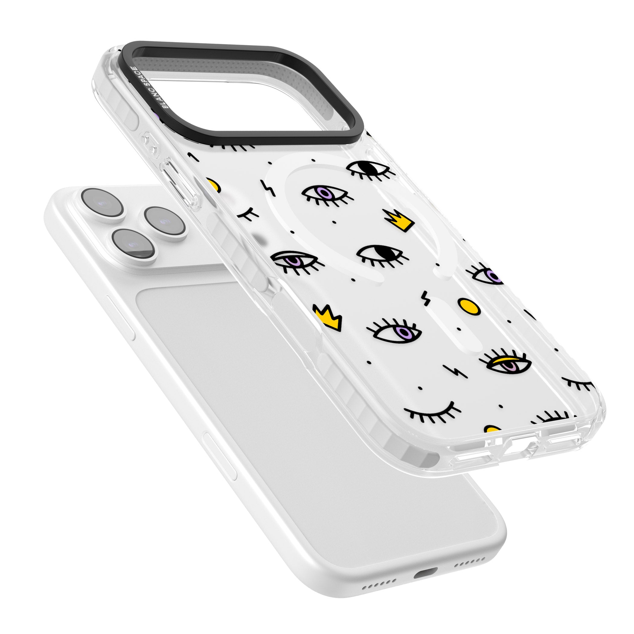 Eyes & Lips Icons iPhone 17 Pro Impact Pro Clear Phone Case Colours