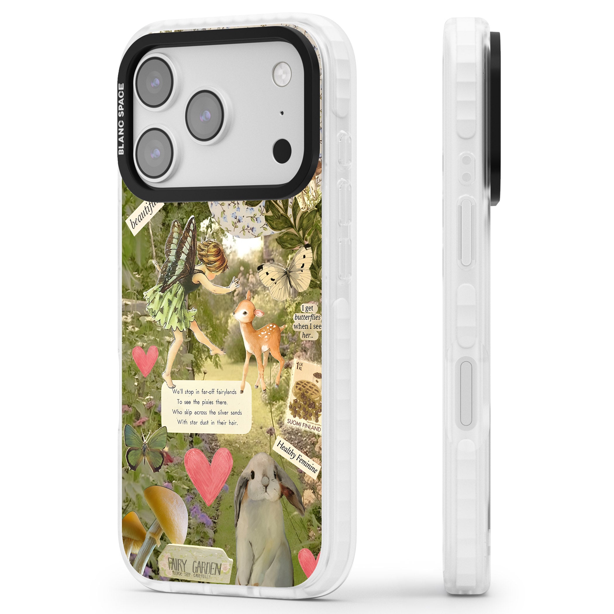 Soft Fairy iPhone 17 Pro Impact Pro Clear Phone Case Side Profile