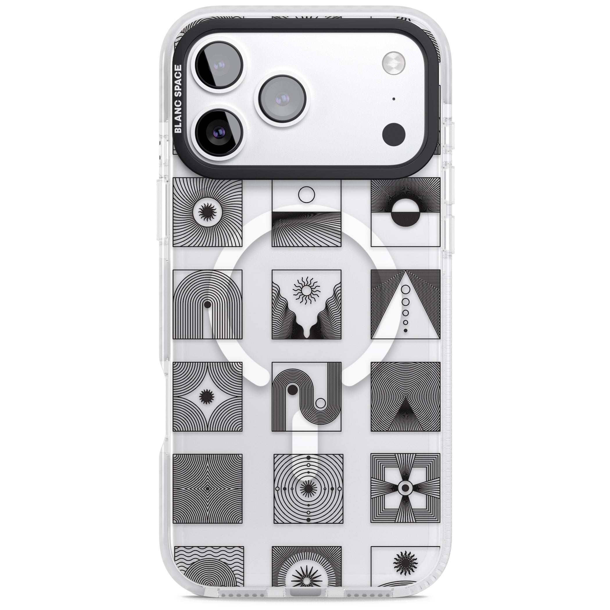 Abstract Geometric iPhone 17 Pro Max Impact Pro Clear Phone Case