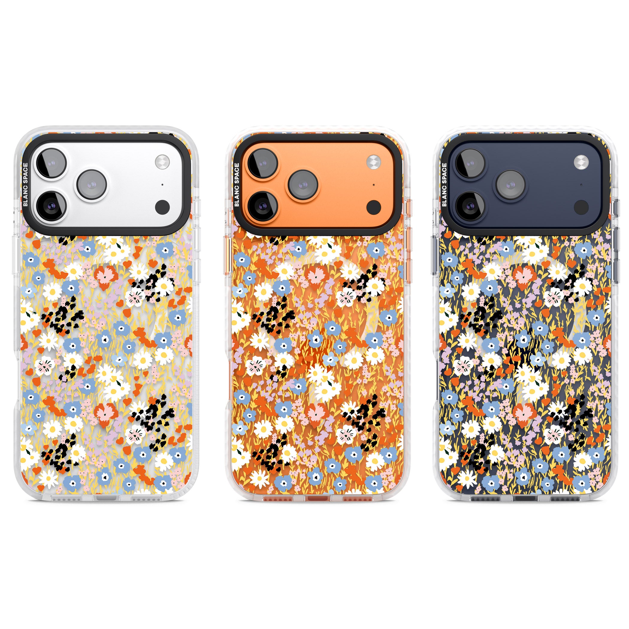 Floral Delight: Vibrant Blooms iPhone 17 Pro Impact Pro Clear Phone Case APT Impact Protection