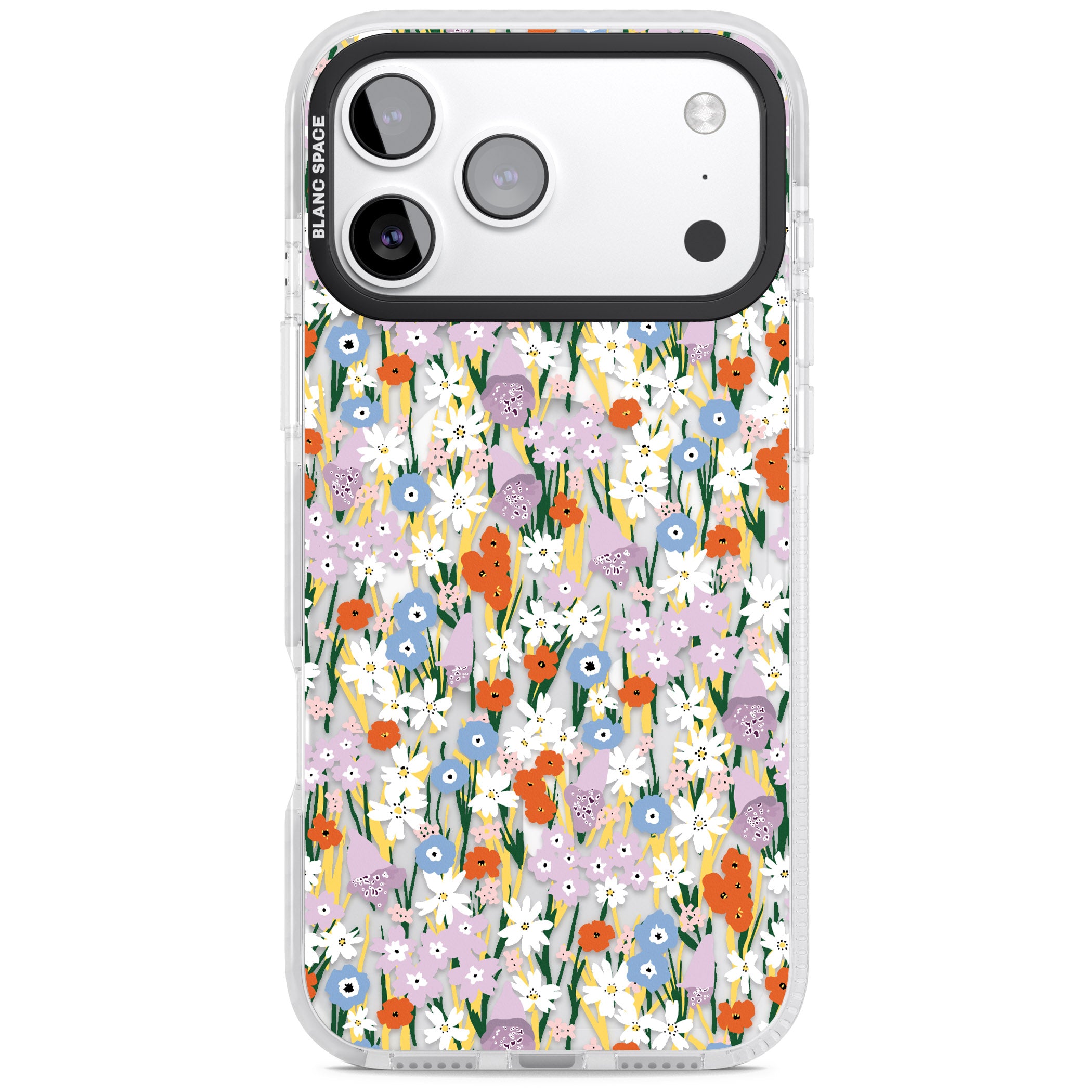 Vibrant Floral Garden iPhone 17 Pro Impact Pro Clear Phone Case