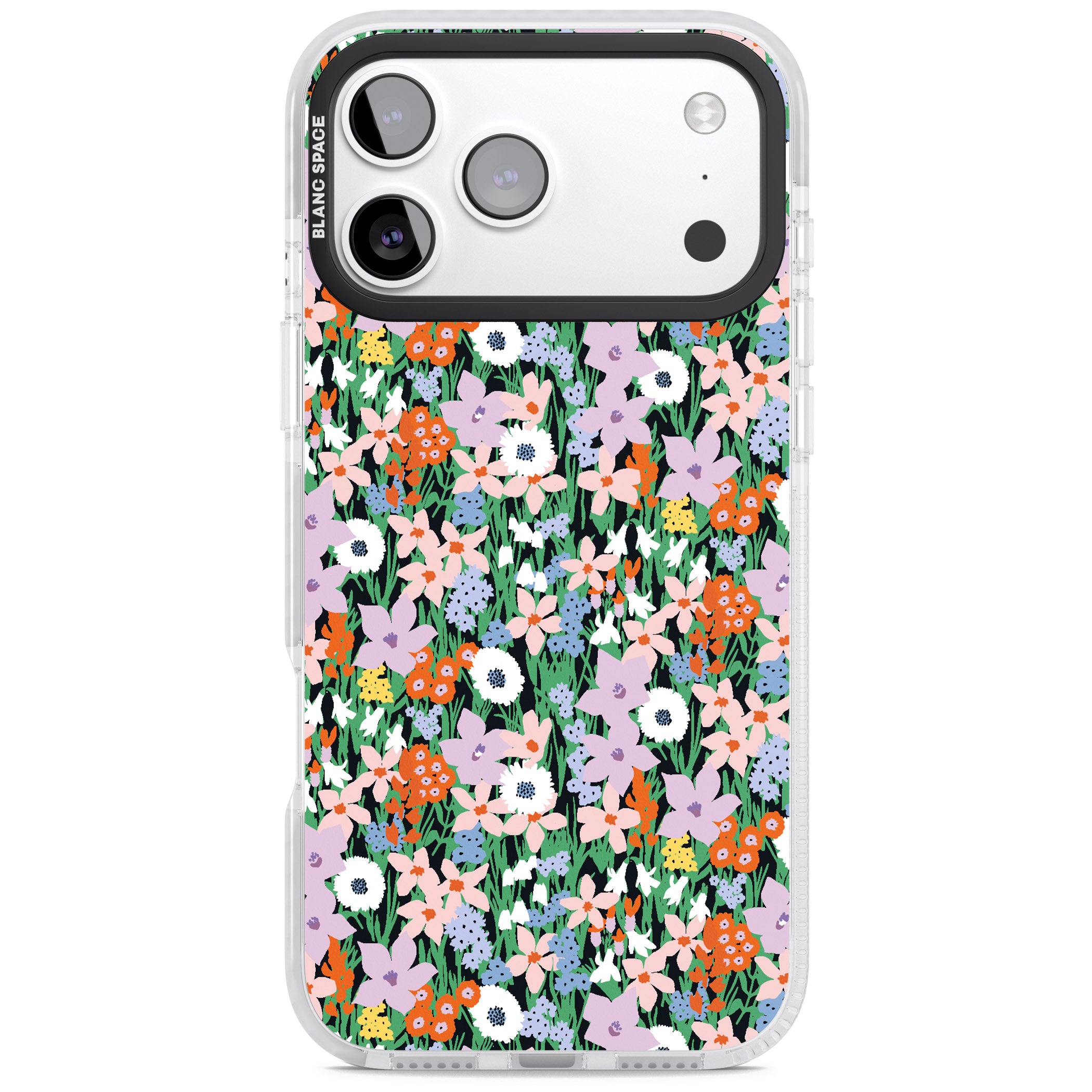 Jazzy Floral Mix iPhone 17 Pro Max Impact Pro Clear Phone Case