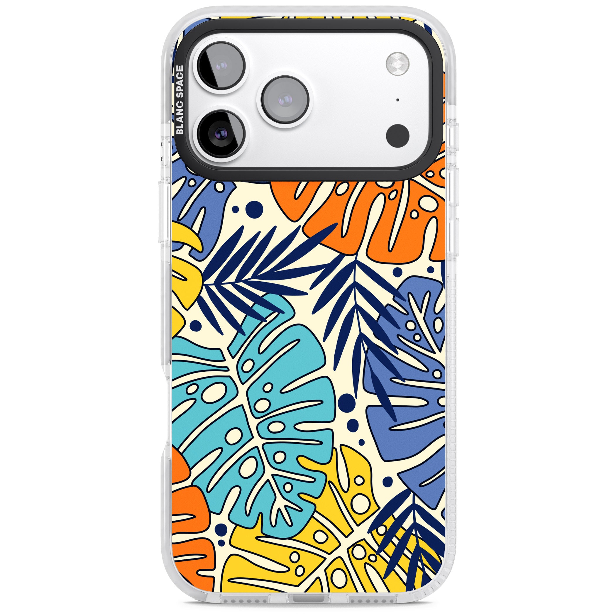 Beach Leaves iPhone 17 Pro Impact Pro Clear Phone Case
