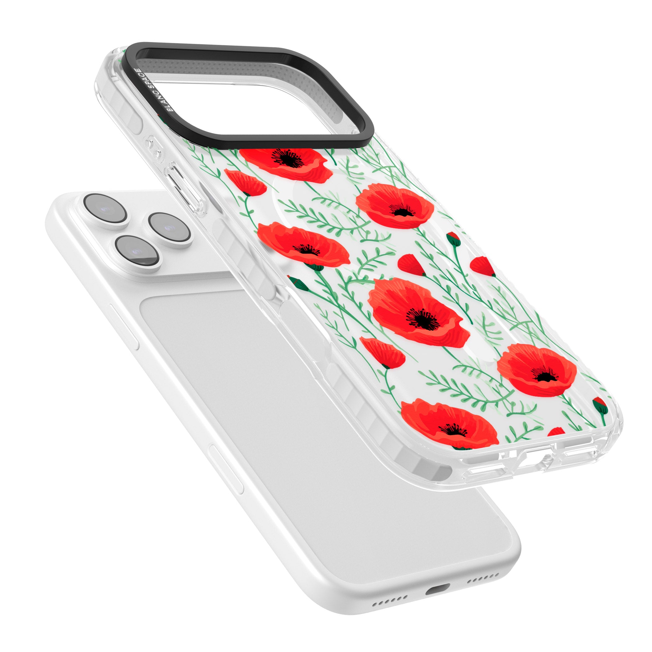 Poppy Garden iPhone 17 Pro Impact Pro Clear Phone Case Colours