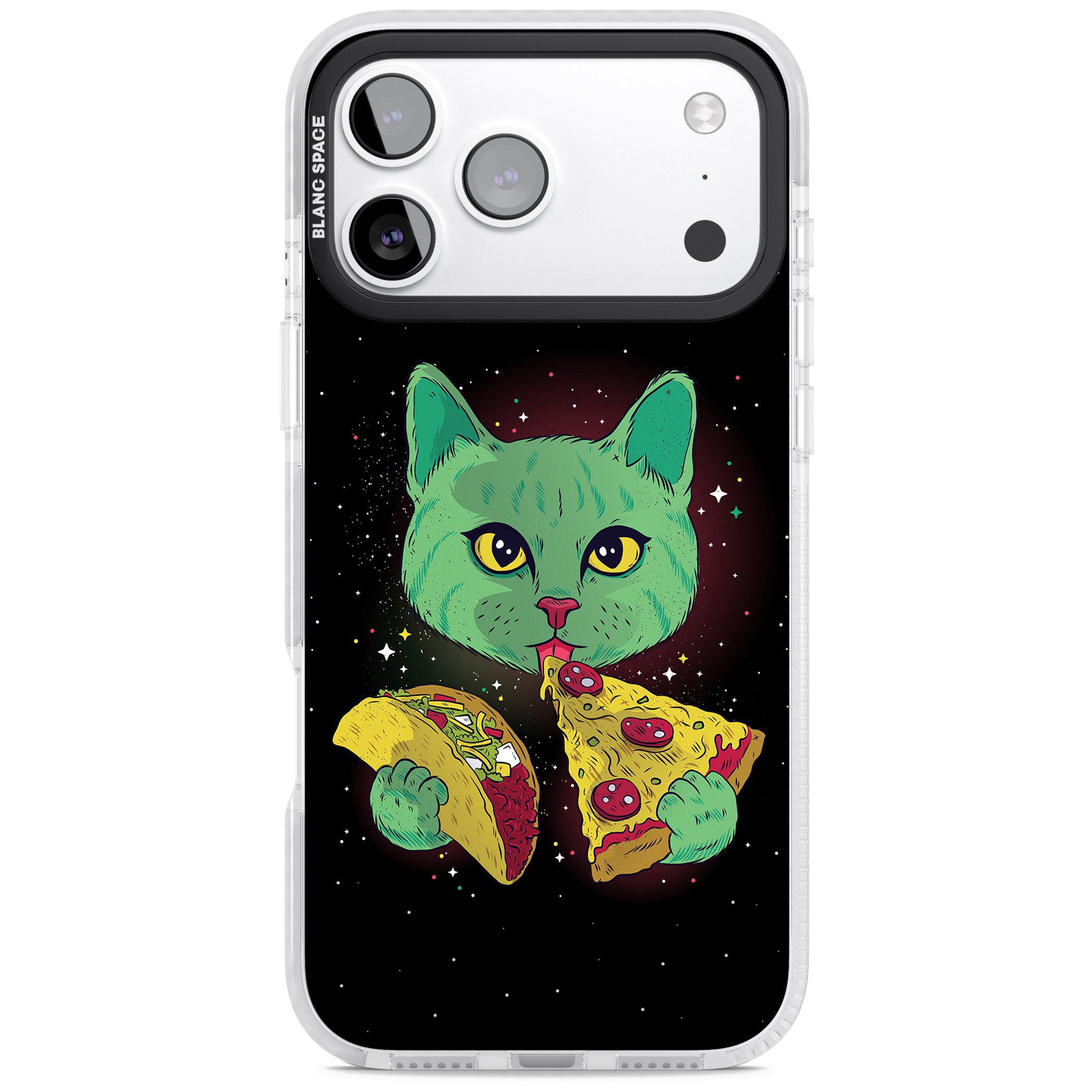 Pizza Purr iPhone 17 Pro Max Impact Pro Clear Phone Case