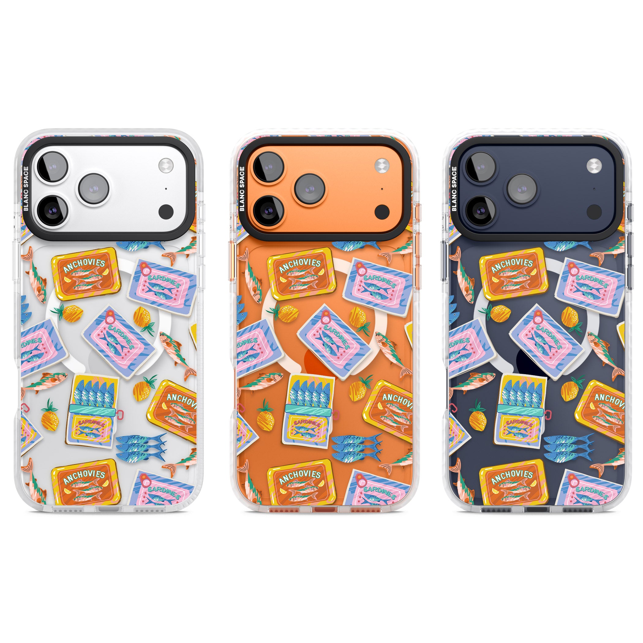 Sardines & Anchovies iPhone 17 Pro Impact Pro Clear Phone Case APT Impact Protection