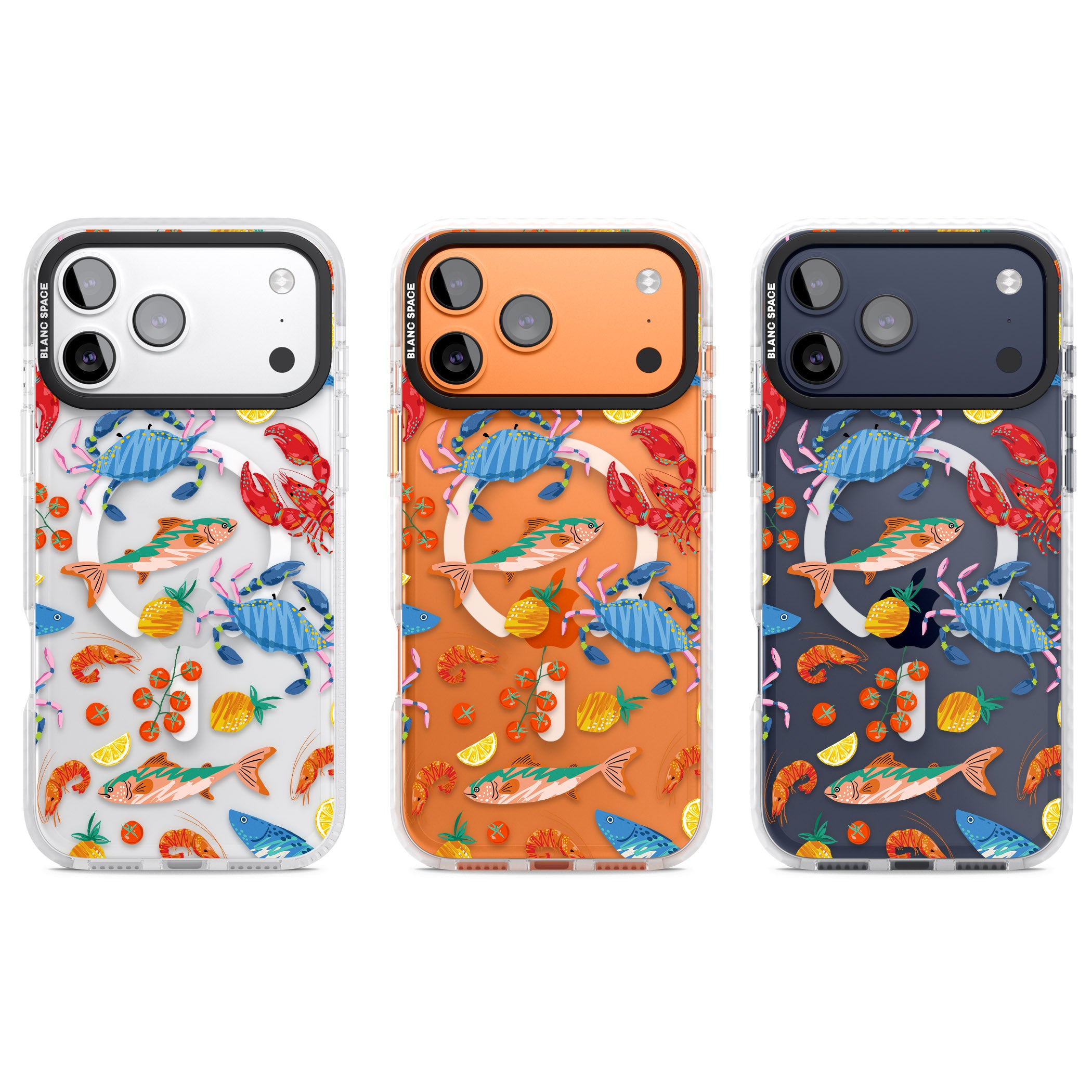 Vibrant Sealife iPhone 17 Pro Impact Pro Clear Phone Case APT Impact Protection