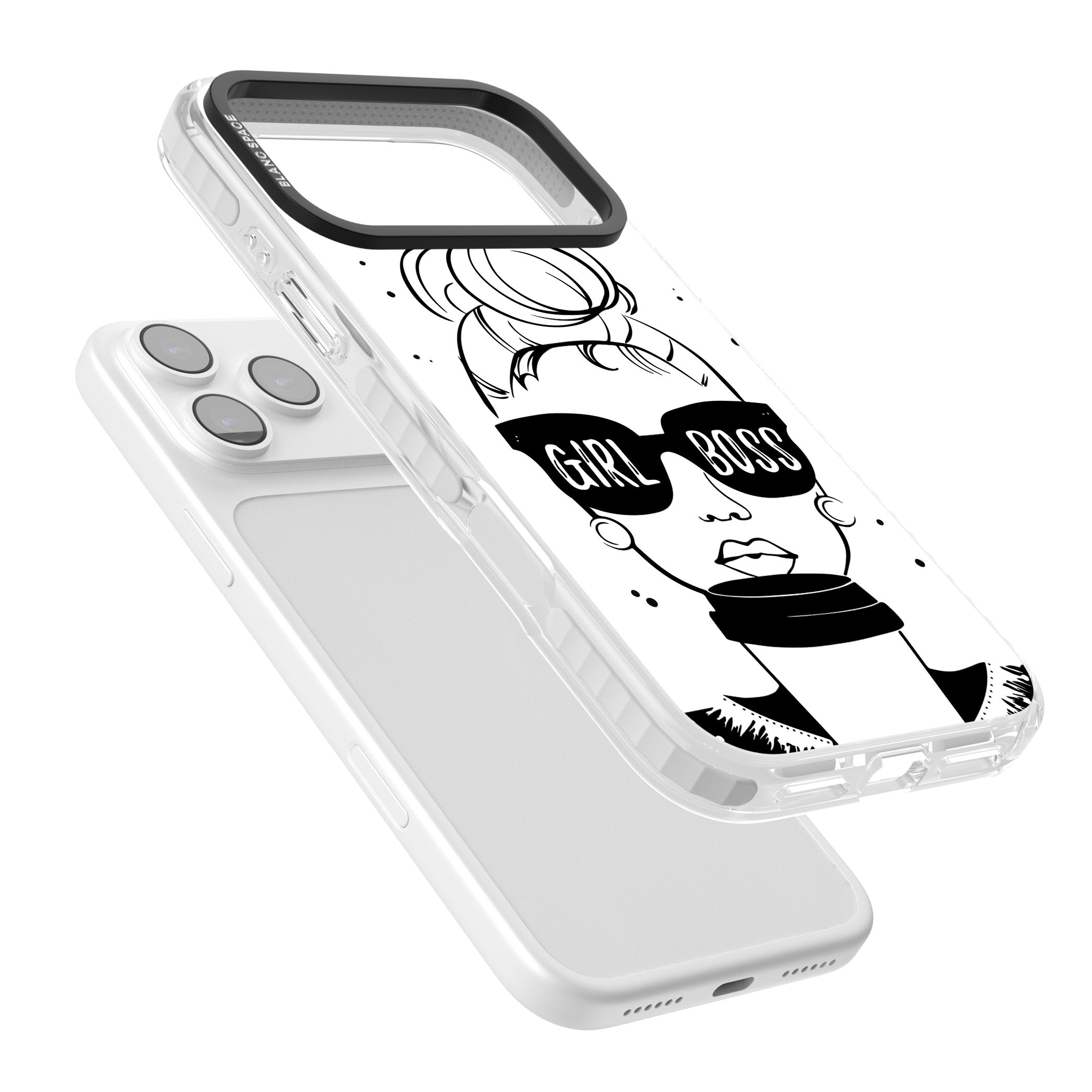 Girl Boss iPhone 17 Pro Max Impact Pro Clear Phone Case Colours