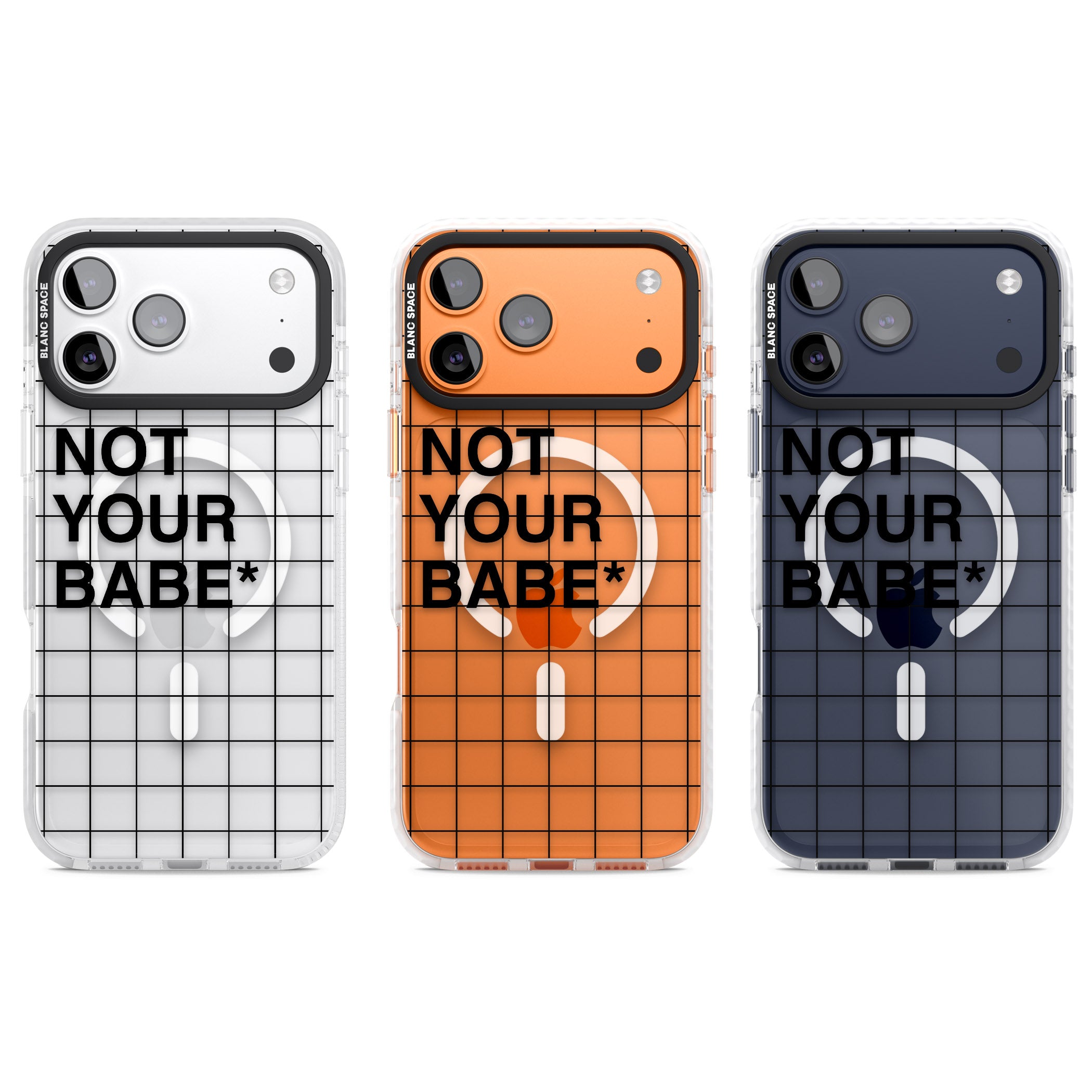 Not Your Babe iPhone 17 Pro Impact Pro Clear Phone Case APT Impact Protection