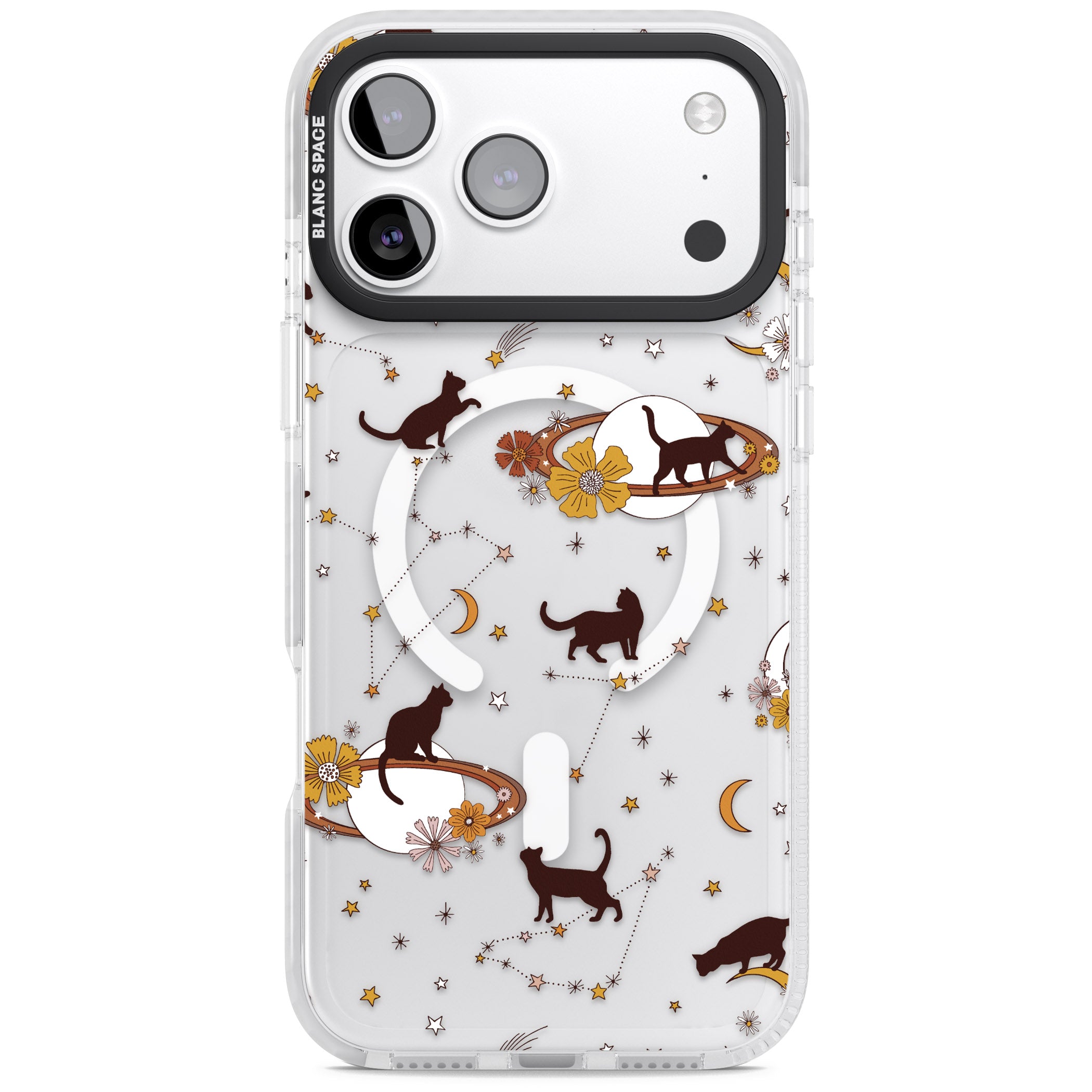 Halloween Cats And Astrology iPhone 17 Pro Max Impact Pro Clear Phone Case