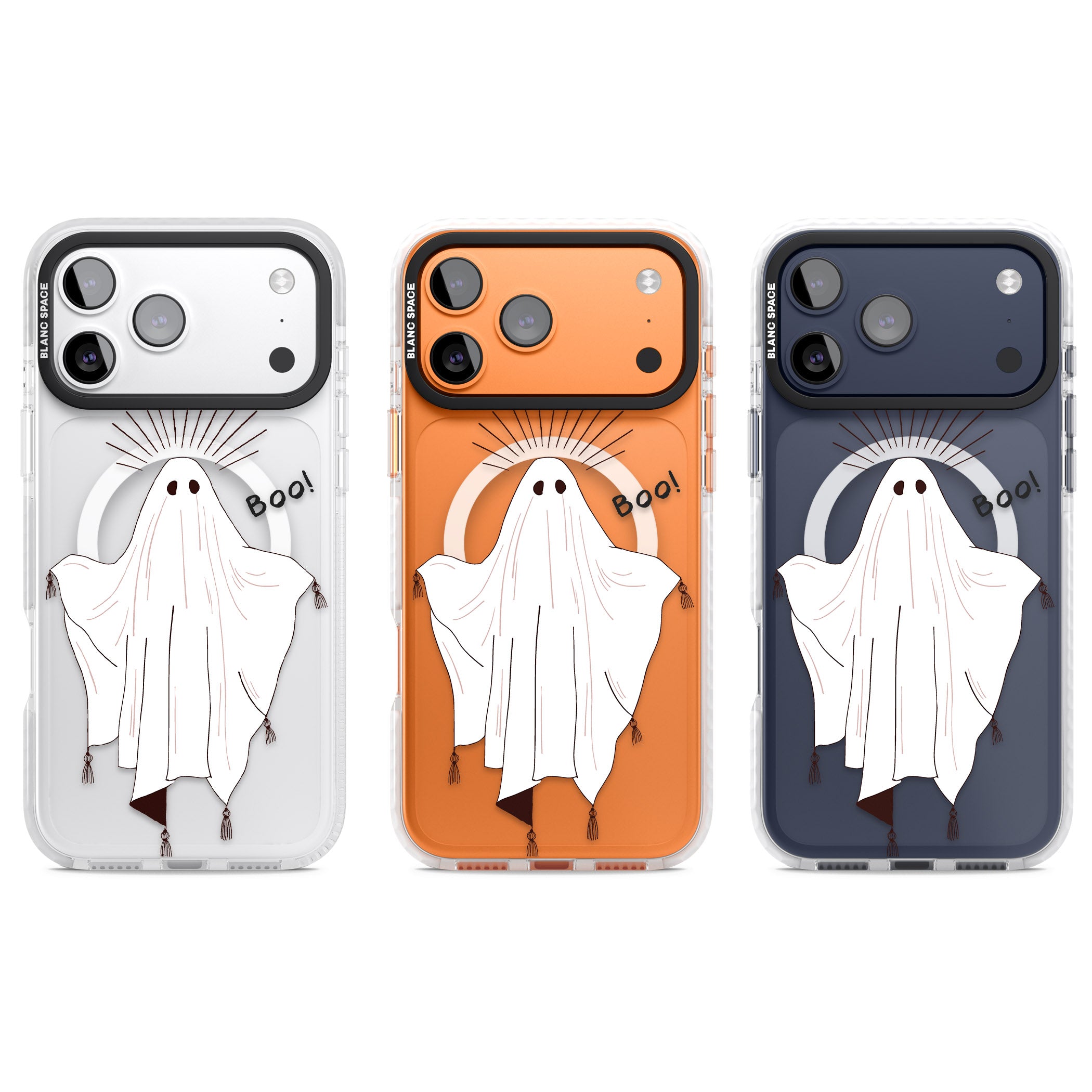 Boo! iPhone 17 Pro Impact Pro Clear Phone Case APT Impact Protection