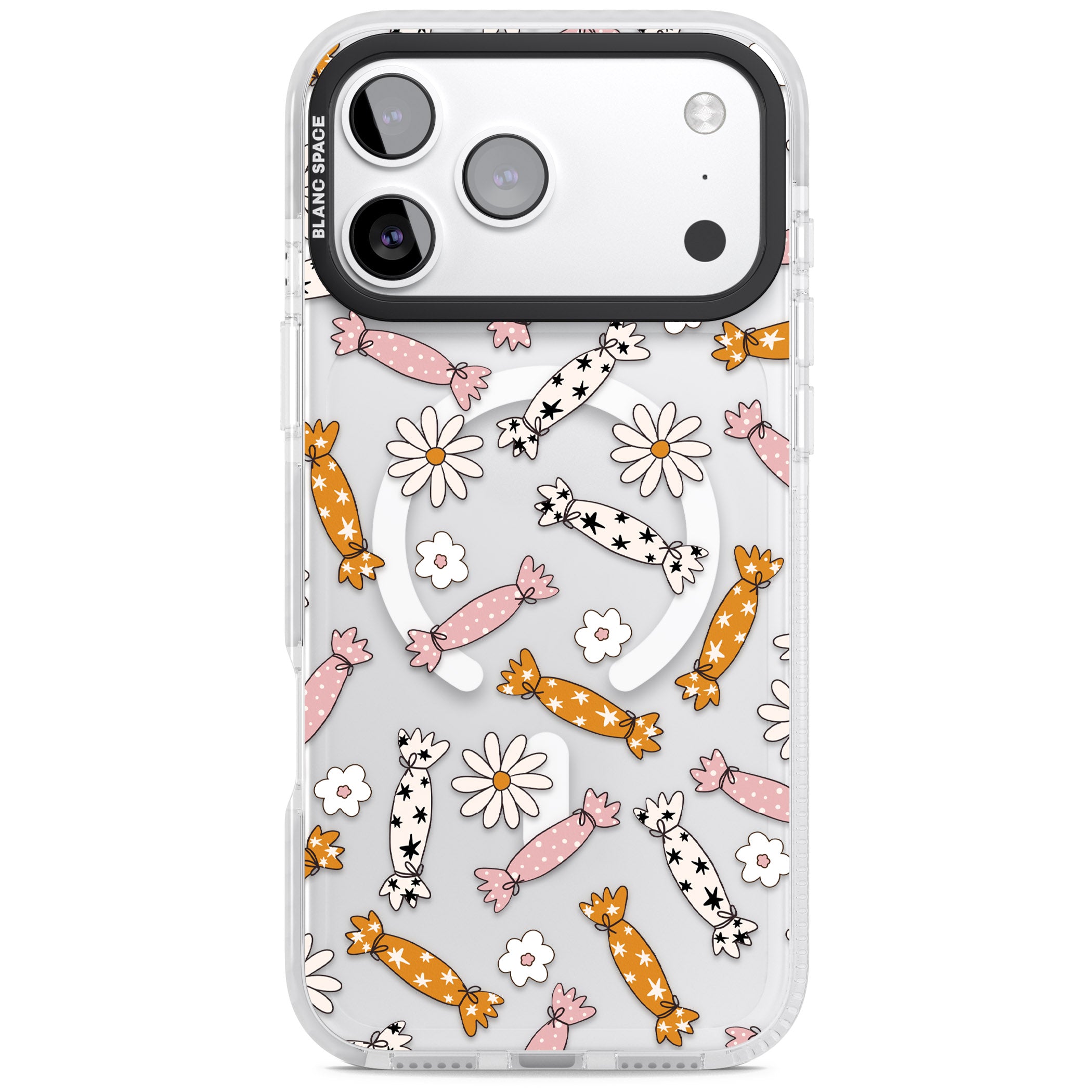 Floral Candy iPhone 17 Pro Max Impact Pro Clear Phone Case
