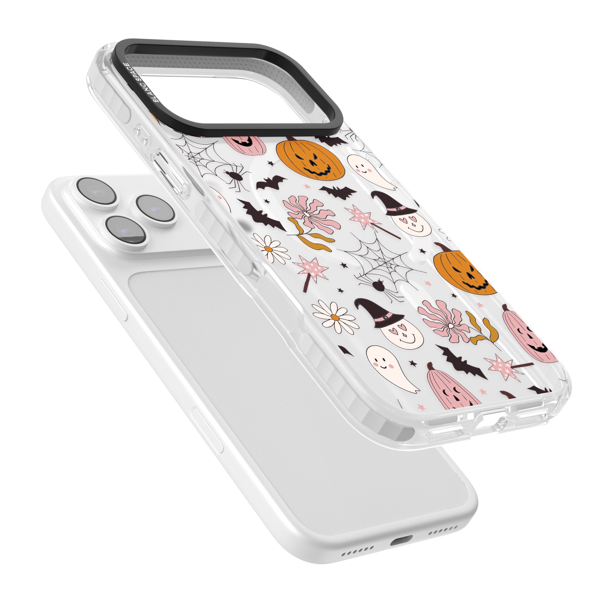 Spooky Mix iPhone 17 Pro Impact Pro Clear Phone Case Colours