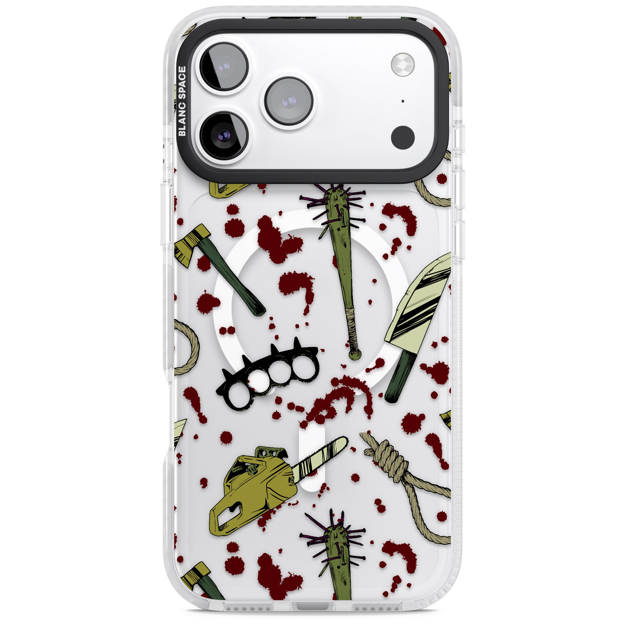 Movie Massacre iPhone 17 Pro Impact Pro Clear Phone Case