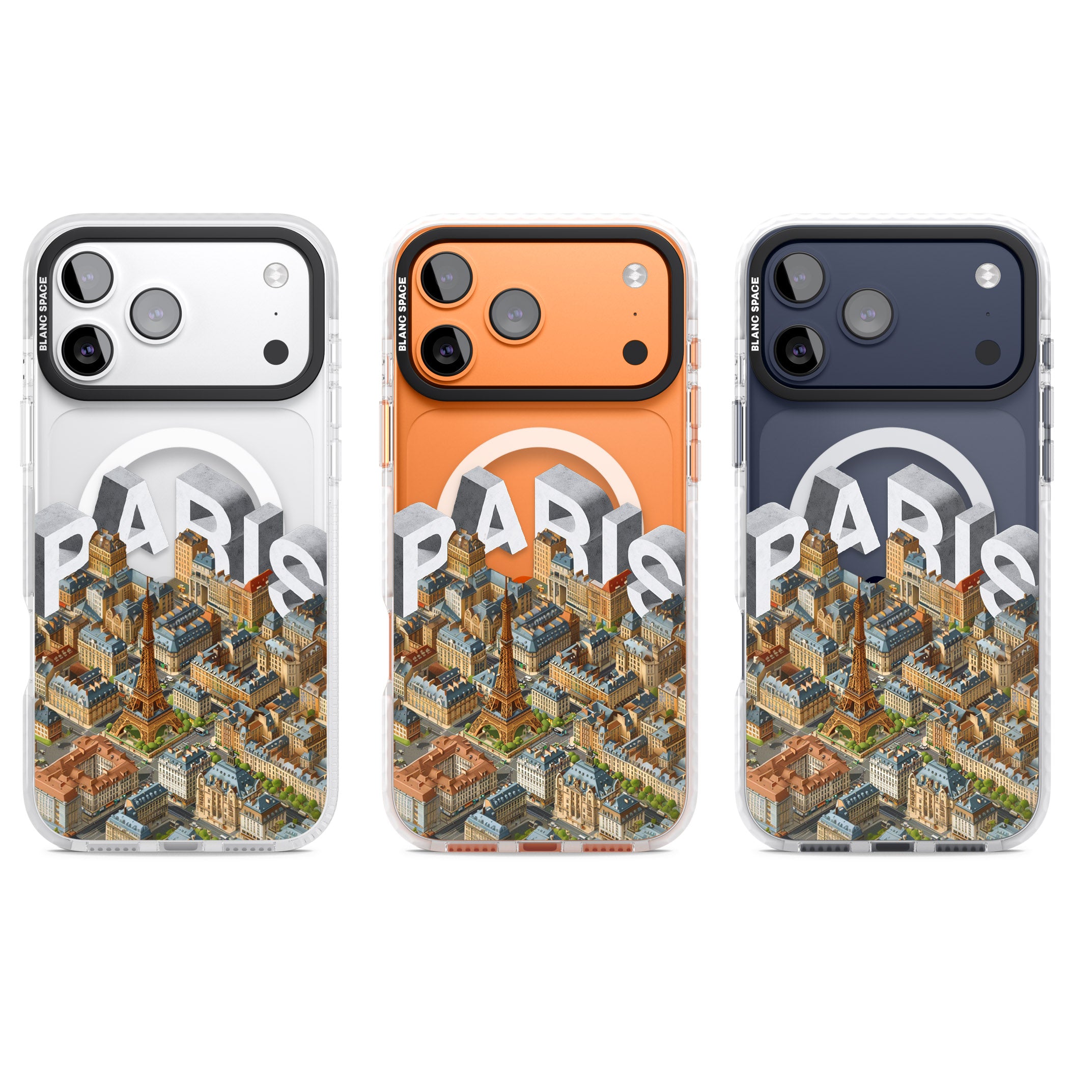 Paris iPhone 17 Pro Impact Pro Clear Phone Case APT Impact Protection